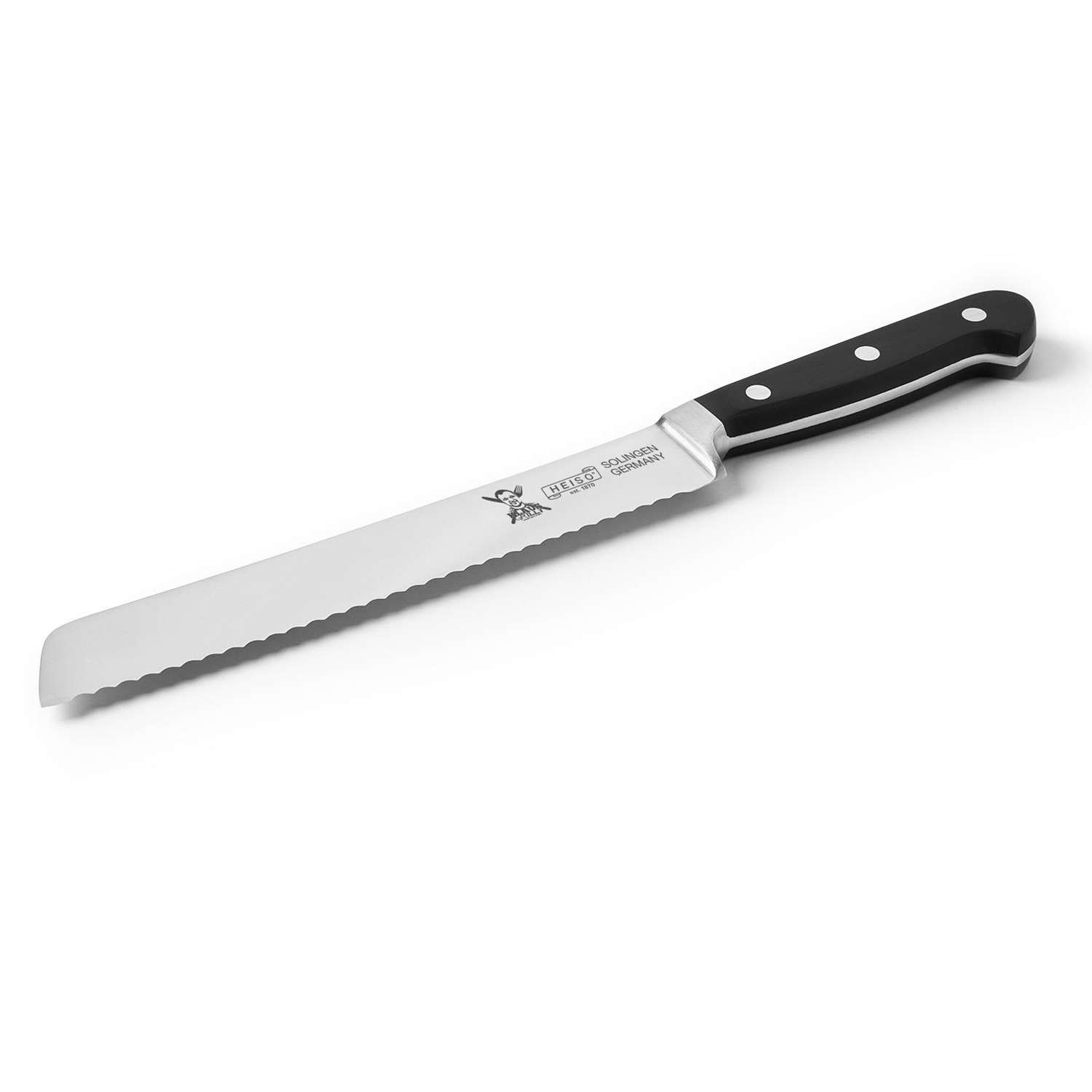 Klaus Grillt Brotmesser 20cm Klinge - 33cm Gesamtlänge - Sägeklinge