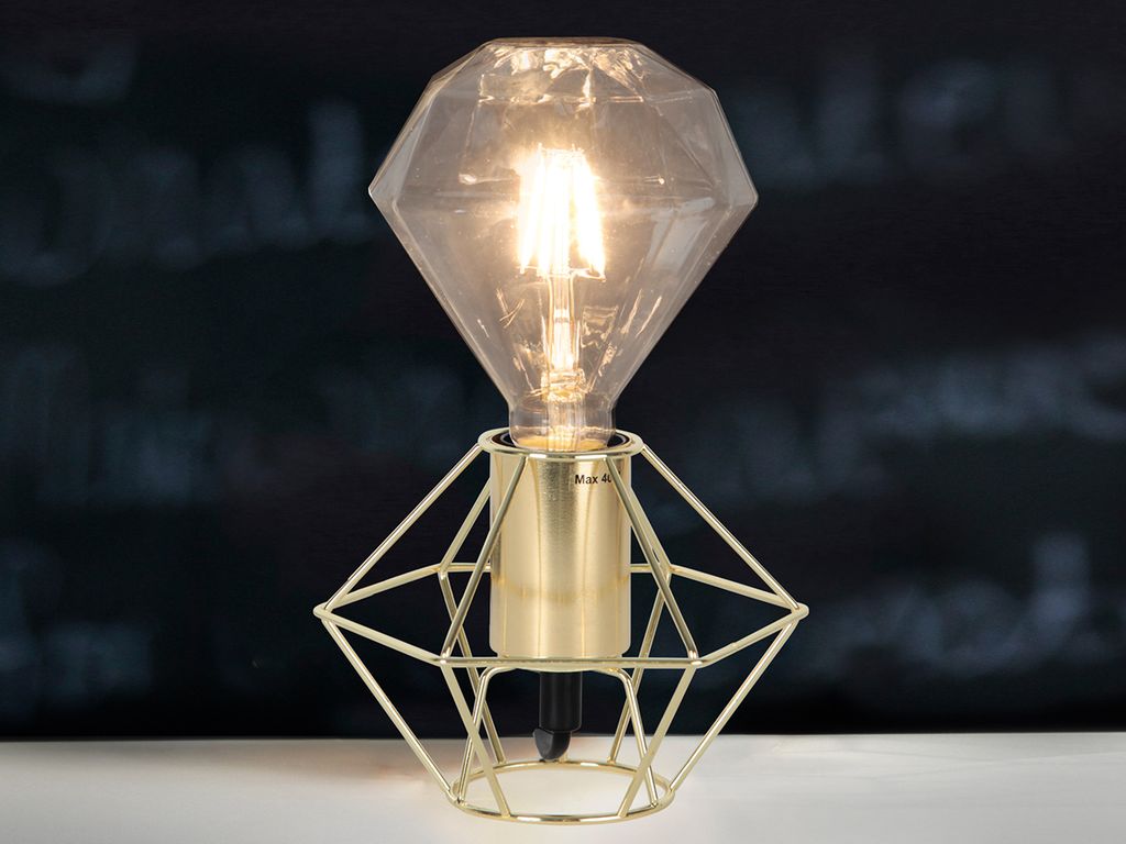 Leuchtmittel LED | Filament | Diamant | ?11,5cm x ?13,2cm | 3,2W | E27 | 2700K | 320 Lumen | Dimmbar Leuchtmittel LED | Filament | Diamant | ?11,5cm x ?13,2cm | 3,2W | E27 | 2700K | 320 Lumen | Dimmbar