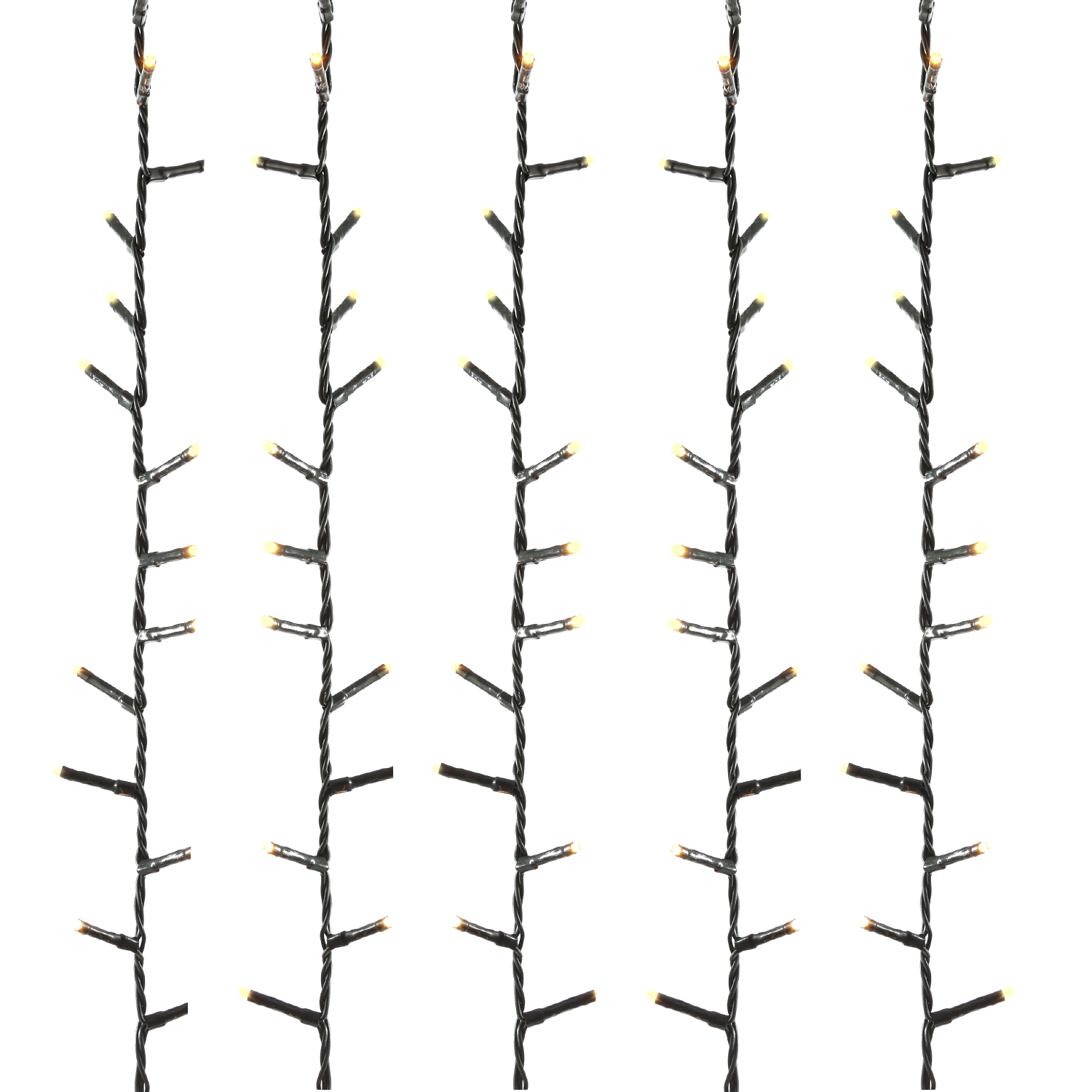 LED Lichterkette - Weihnachtslichterkette - 500 bernstein LED - L: 11m - 8 Modi/ Timer - für Außen