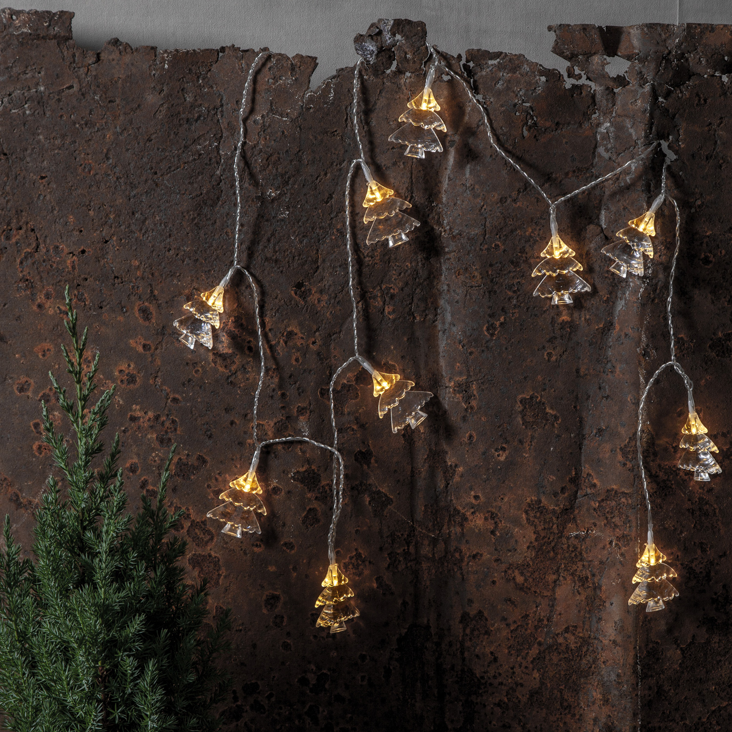 LED Lichterkette IZY Weihnachtsbaum - 10 warmweiße LED - L: 1,35m - Timer - Batterie - Innen LED Lichterkette IZY Weihnachtsbaum - 10 warmweiße LED - L: 1,35m - Timer - Batterie - Innen