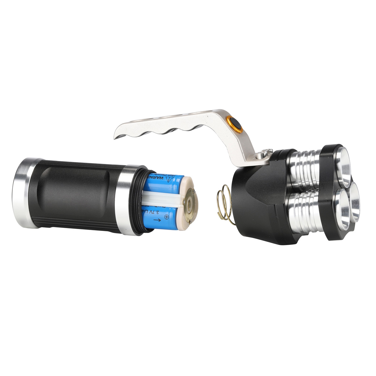 LED Handlampe - kaltweiße LED - 750lm - 16 x 4,8 x 6,3cm