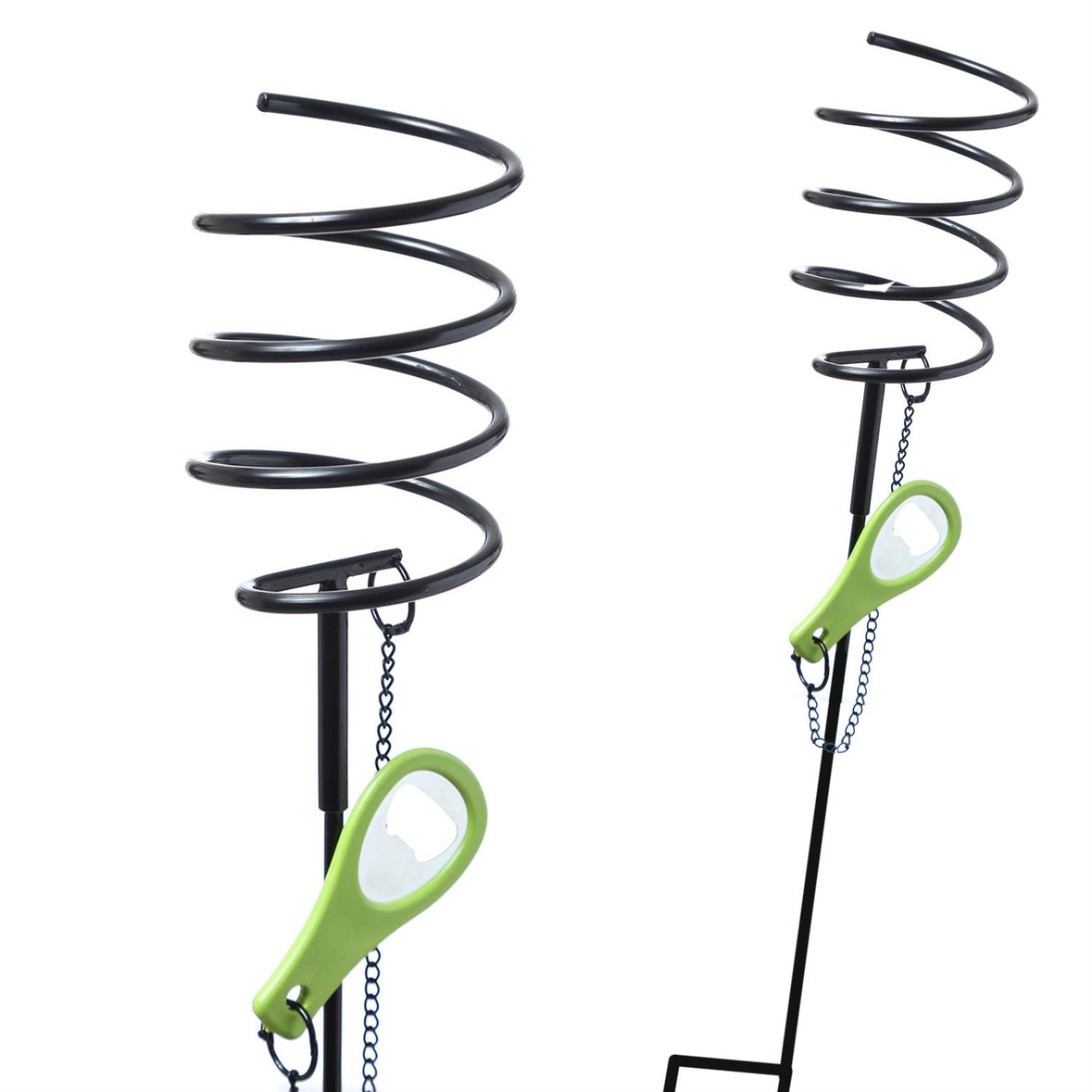 Spiralhalter 2er Set - Halter fuer Flaschen- Glaeser- Kerzen etc mit 2 oeffnern