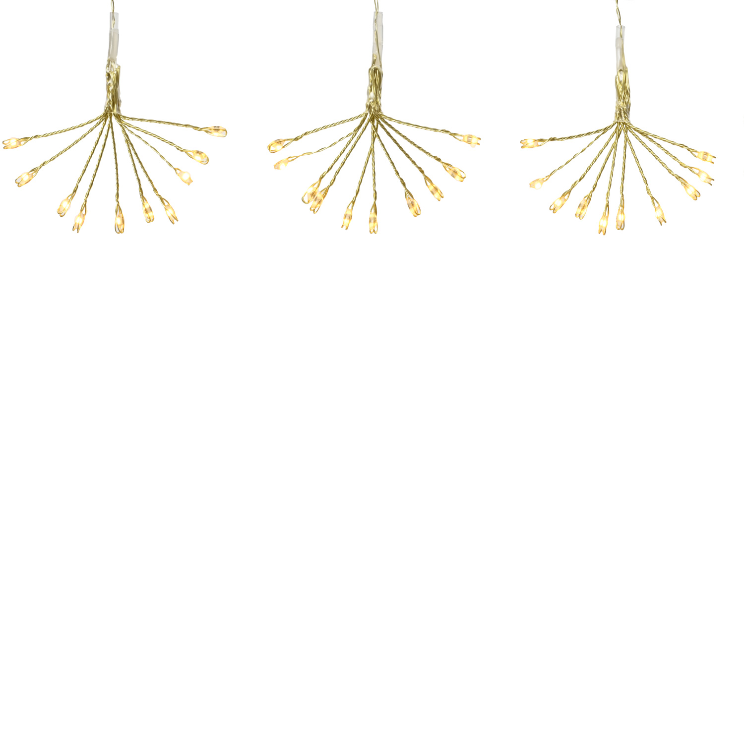 LED Lichterkette Pusteblume - Feuerwerk Blume - 50 Tautropfen LED - 5 Blüten - L: 1m - Timer - gold LED Lichterkette Pusteblume - Feuerwerk Blume - 50 Tautropfen LED - 5 Blüten - L: 1m - Timer - gold