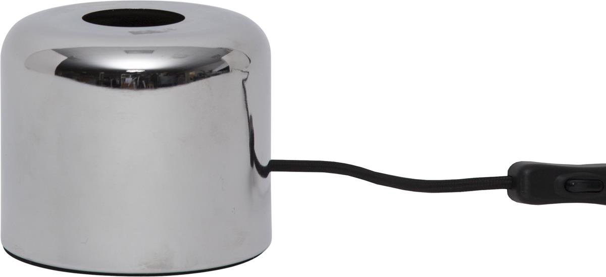 Lampenhalterung GLANS - Tischleuchte - E27 - stehend - Kabel mit Schalter - silber Lampenhalterung GLANS - Tischleuchte - E27 - stehend - Kabel mit Schalter - silber