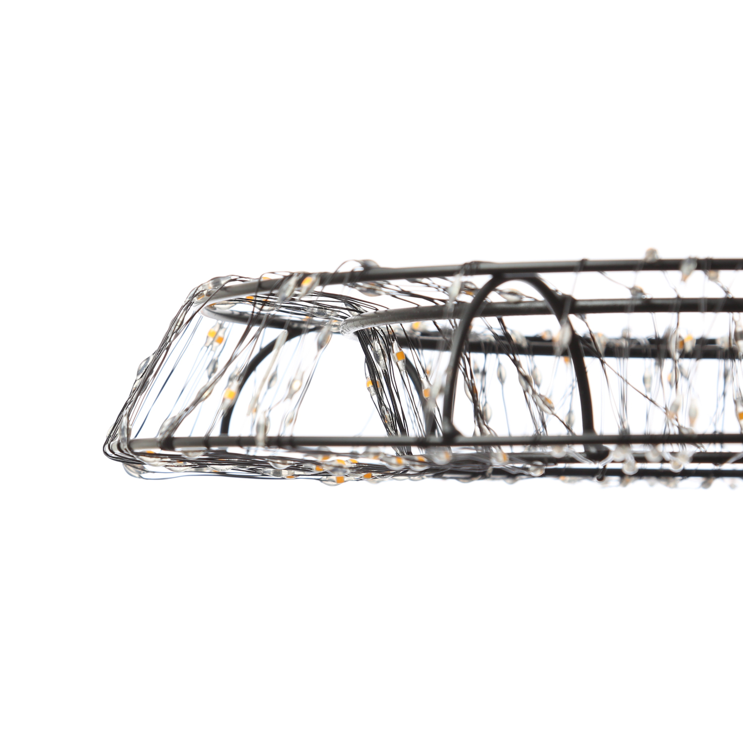 LED Kranz abgeflacht - Lichterkranz mit 400 bernstein LED - D: 30cm - 8Modi/Timer - Innen/Außen LED Kranz abgeflacht - Lichterkranz mit 400 bernstein LED - D: 30cm - 8Modi/Timer - Innen/Außen