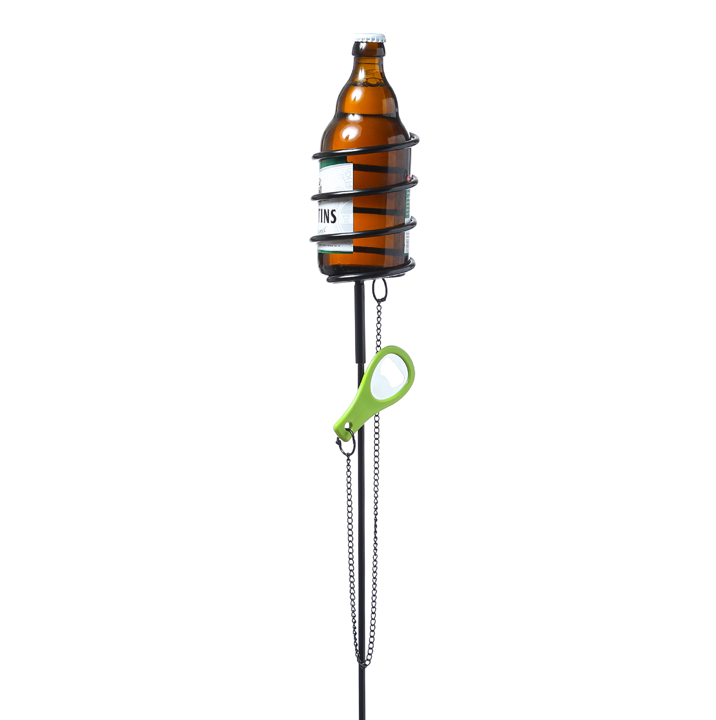 Spiralhalter 2er Set - Halter für Flaschen, Gläser, Kerzen etc mit 2 Öffnern