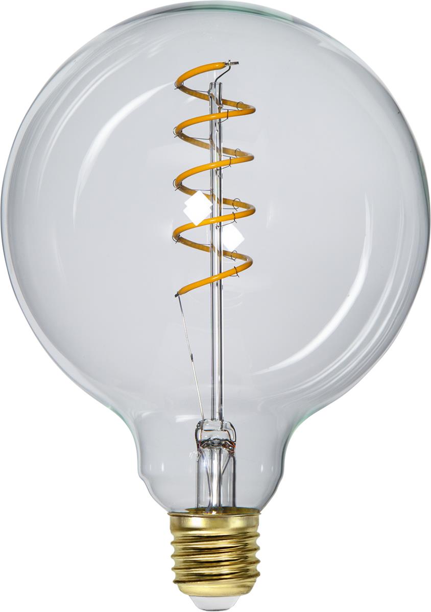 Leuchtmittel | LED | Filament | SPIRAL | E27 | Dimmbar | Kugel | Ø125mm | Amber Glas Leuchtmittel | LED | Filament | SPIRAL | E27 | Dimmbar | Kugel | Ø125mm | Amber Glas