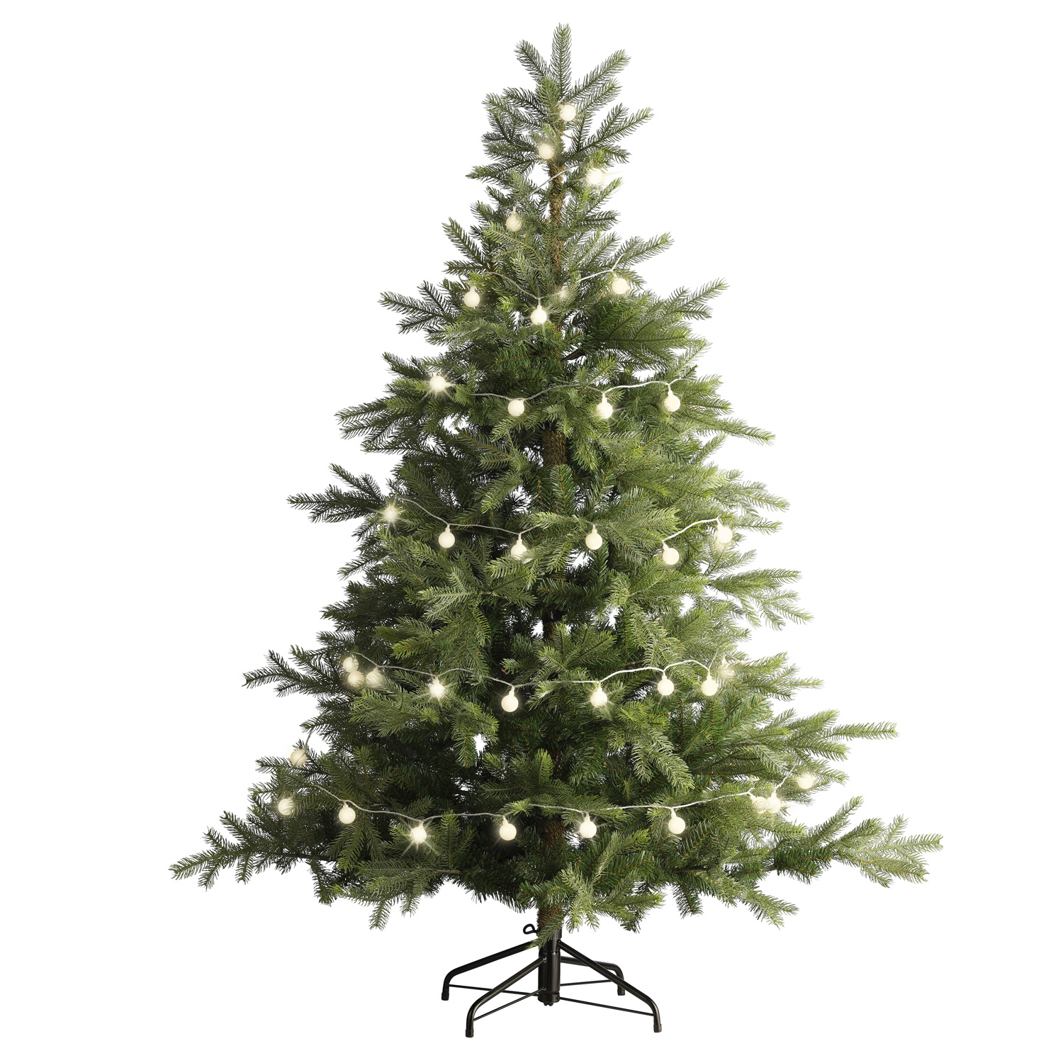 LED Lichterkette BERRY TWINKLE - 60 weiße XL Kugeln - 8 Funktionen - Timer - L:9m - für Außen LED Lichterkette BERRY TWINKLE - 60 weiße XL Kugeln - 8 Funktionen - Timer - L:9m - für Außen