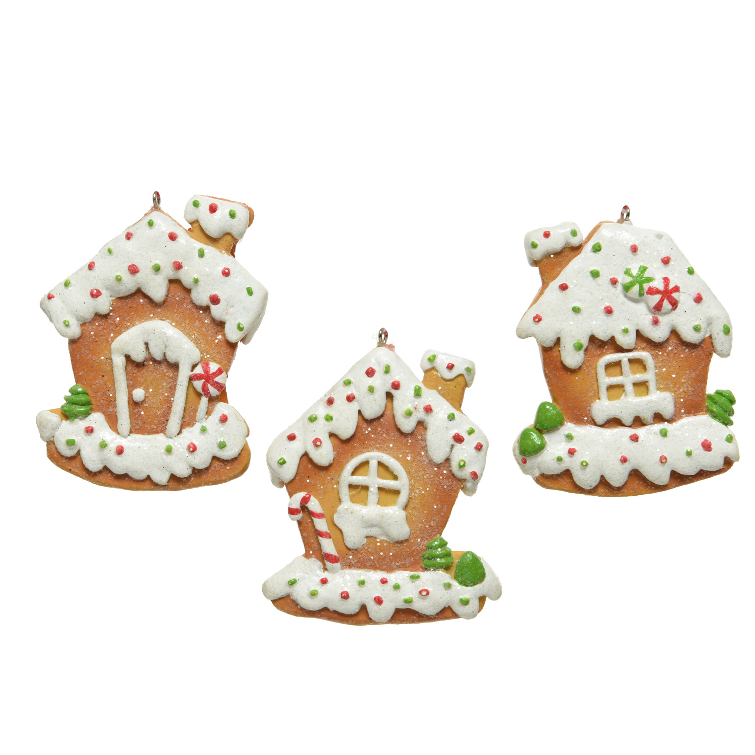 Weihnachtsbaumschmuck LEBKUCHENHAUS - Polyresin - inkl. Aufhänger - matt - H: 9cm - braun Weihnachtsbaumschmuck LEBKUCHENHAUS - Polyresin - inkl. Aufhänger - matt - H: 9cm - braun