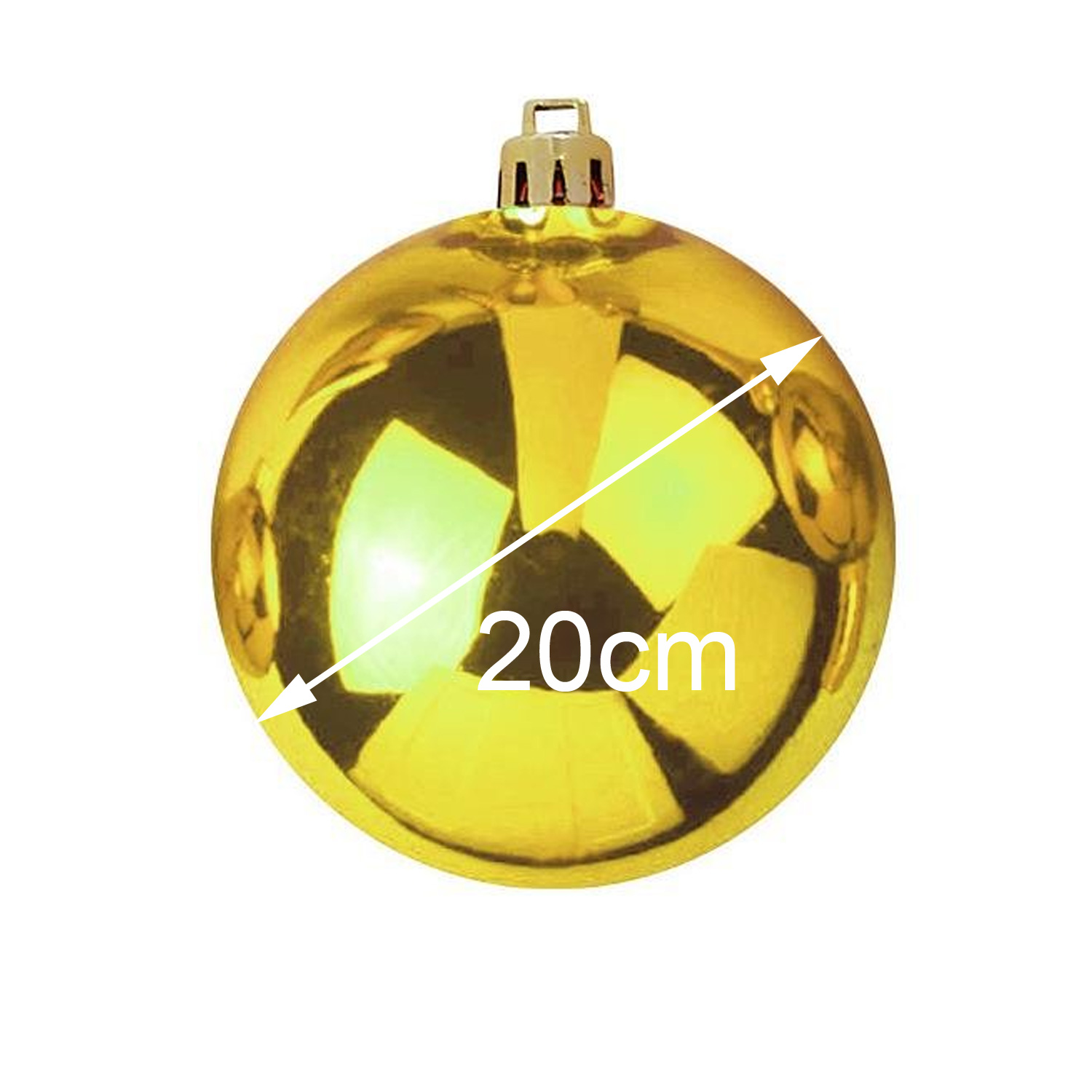 XL Dekokugel - Baumkugel - gold glänzend - Innen&Außen - robustes Polyethylen XL Dekokugel - Baumkugel - gold glänzend - Innen&Außen - robustes Polyethylen