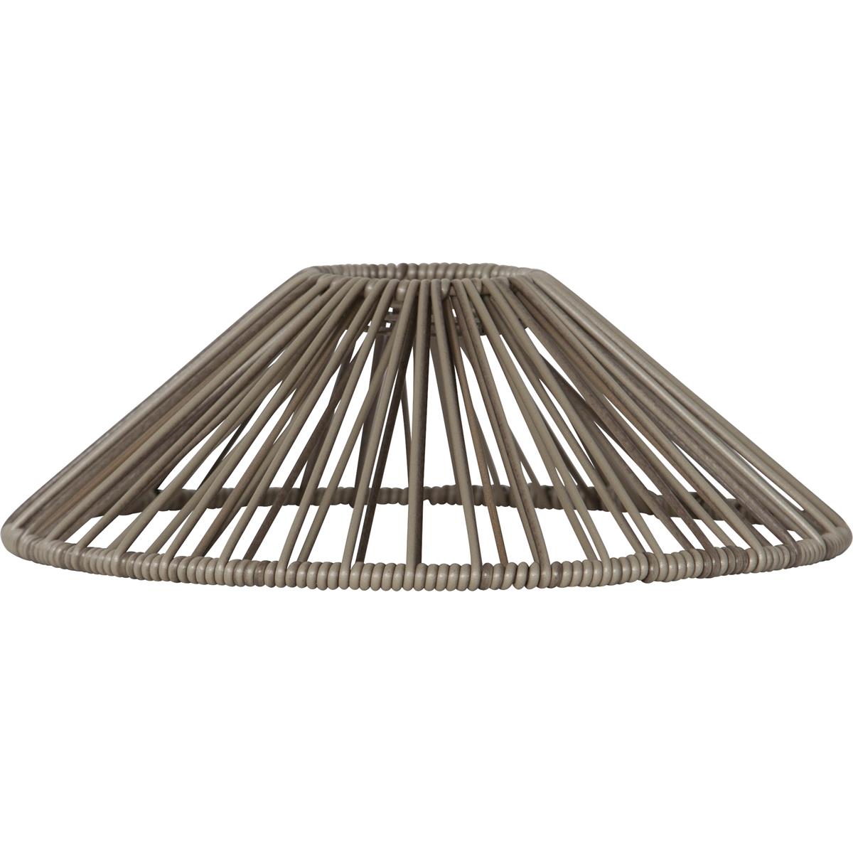 Lampenschirm VIDE wetterfest - für E27 Fassungen - D: 25cm - H: 8cm - beige