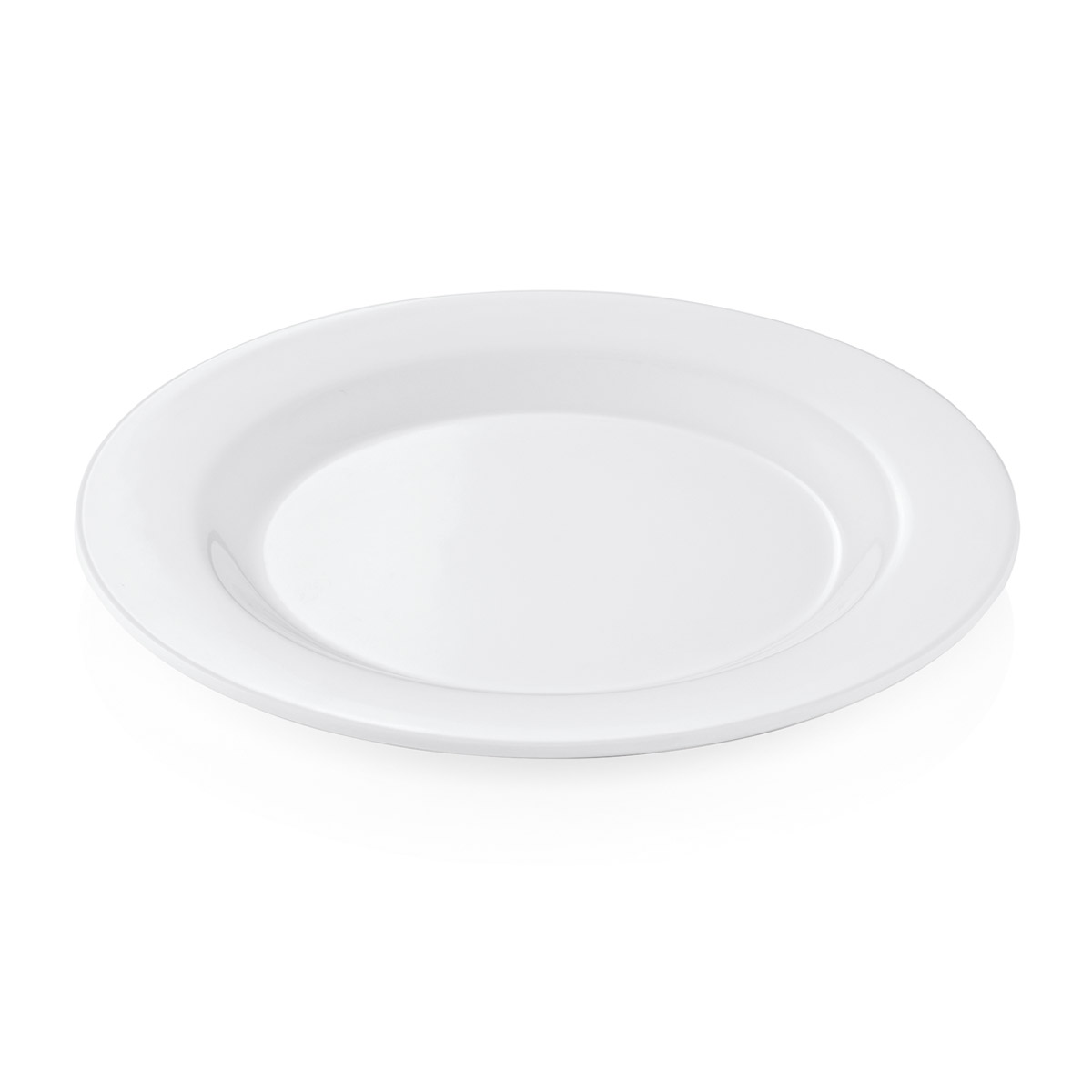 Campingteller SUMMER - Melamin - 25cm flach - weiß