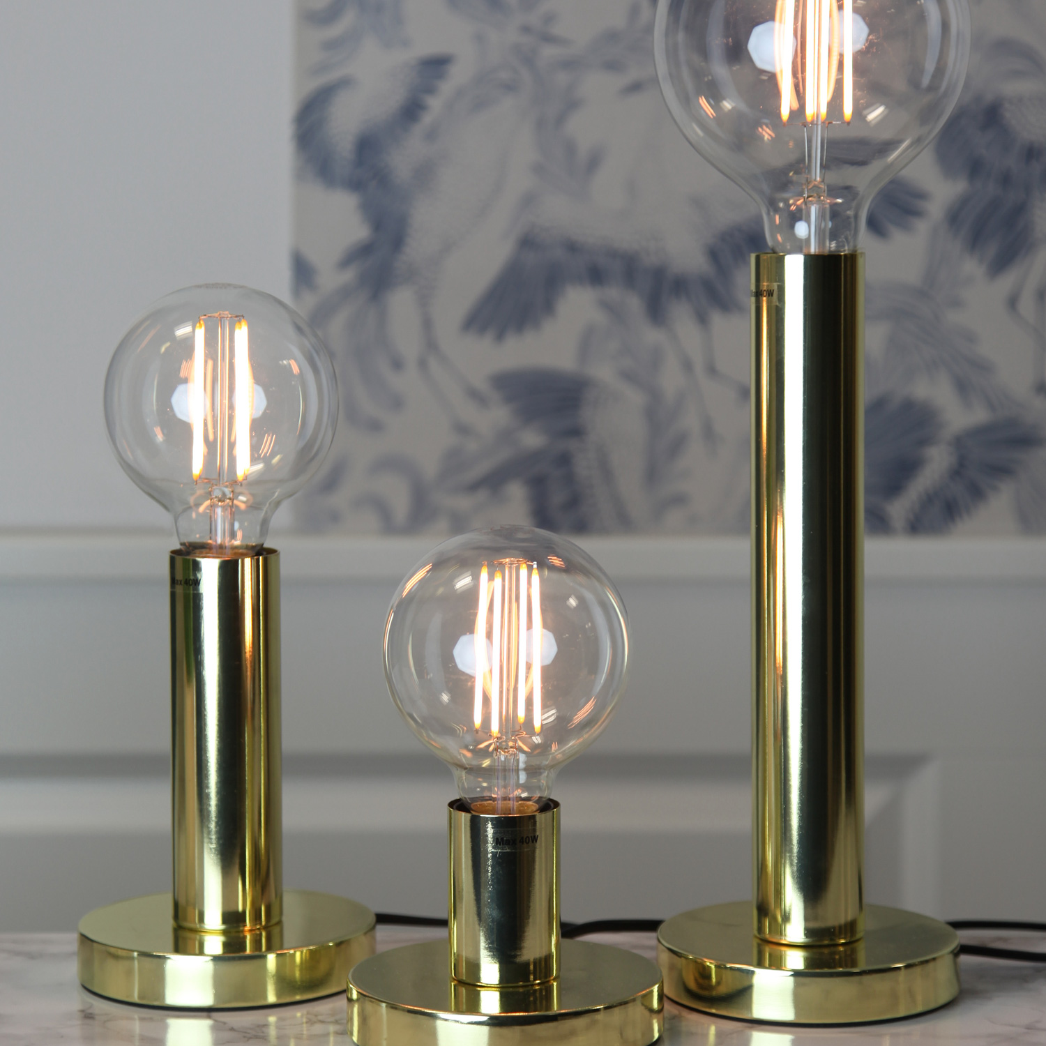 Lampenhalterung | GLANS | E27 | 12cm x 17cm | 180cm Kabel | Röhre lang | stehend | Messing Lampenhalterung | GLANS | E27 | 12cm x 17cm | 180cm Kabel | Röhre lang | stehend | Messing