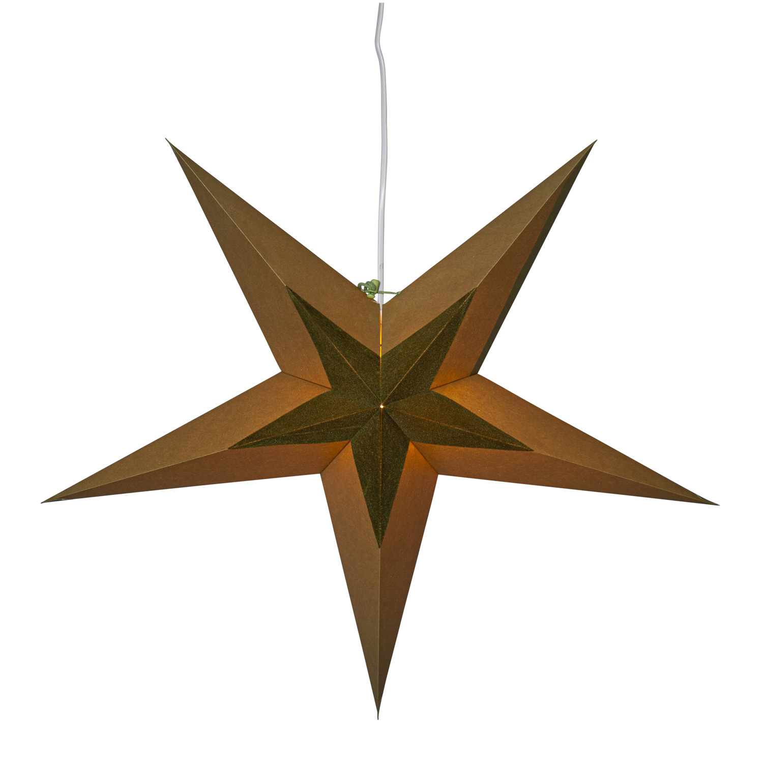 Papierstern Diva - hängend - D: 60cm - Samtstern - grün Papierstern Diva - hängend - D: 60cm - Samtstern - grün