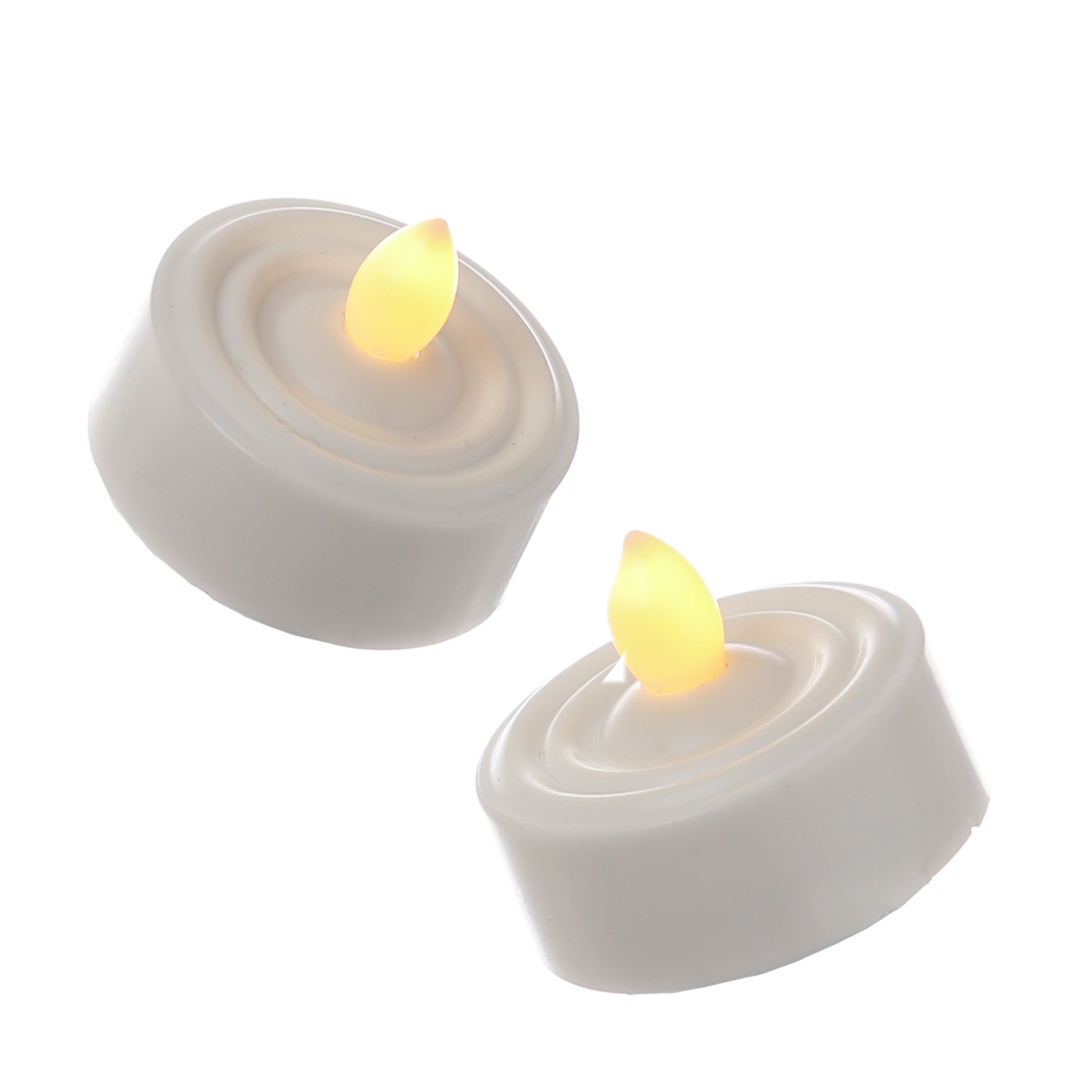 LED Teelicht "Paulo" - warmweiße flackernde Flamme - Batteriebetrieb - Timer - H: 2,9cm - 2er Set LED Teelicht "Paulo" - warmweiße flackernde Flamme - Batteriebetrieb - Timer - H: 2,9cm - 2er Set