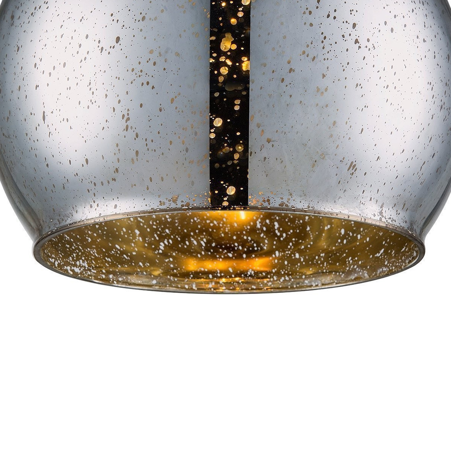 Pendelleuchte BELLO 30 Chrom/Gold - E27 - 45cm hoch - 100cm Kabel
