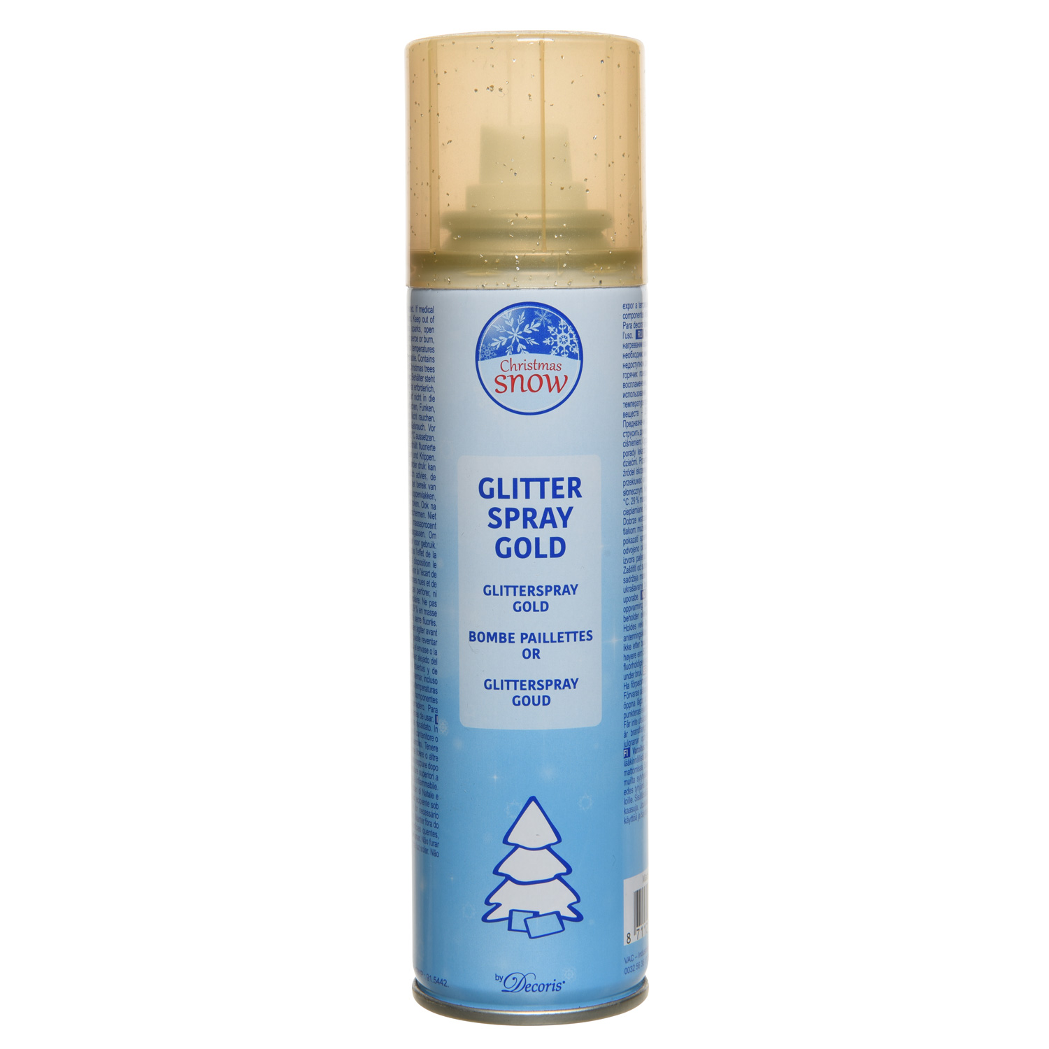 Glitterspray - Dekospray - 100ml - H: 18cm - gold Glitterspray - Dekospray - 100ml - H: 18cm - gold