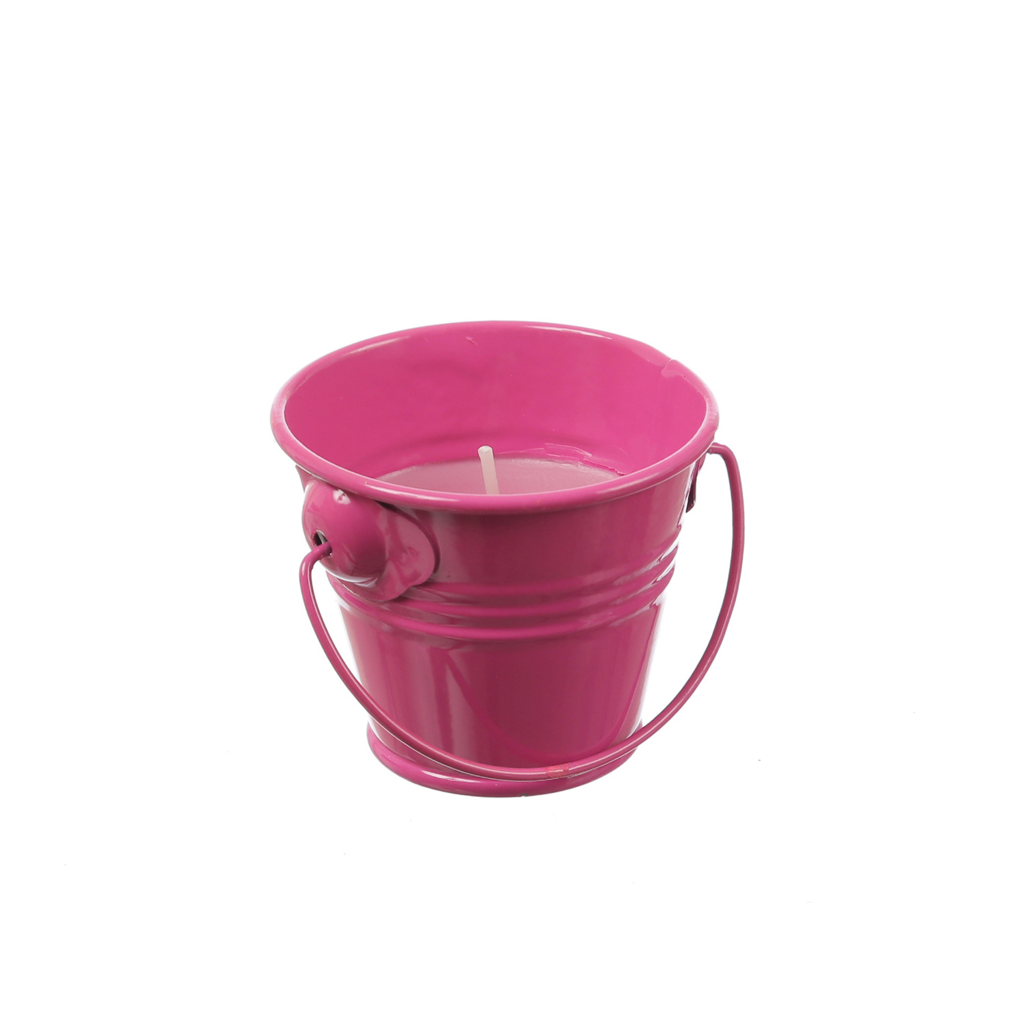 Duftkerzen CITRONELLA - Outdoor Kerzen im Metalleimer - H: 5,5cm - pink - 3er Set Duftkerzen CITRONELLA - Outdoor Kerzen im Metalleimer - H: 5,5cm - pink - 3er Set