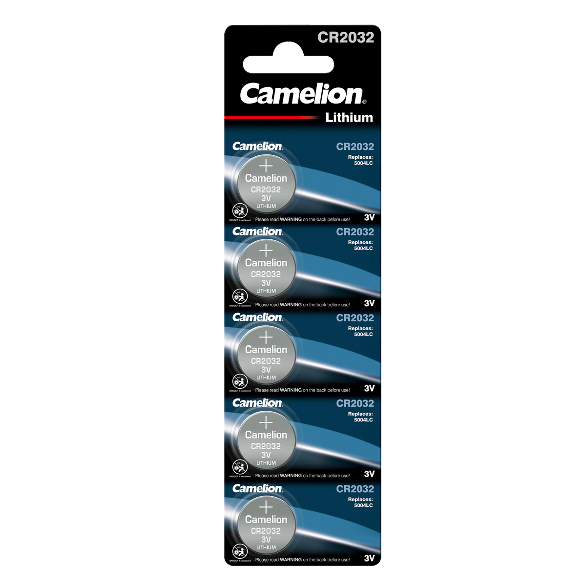 Camelion Batterien Knopfzelle CR2032 - Lithium - 5 Stück - 3V Camelion Batterien Knopfzelle CR2032 - Lithium - 5 Stück - 3V