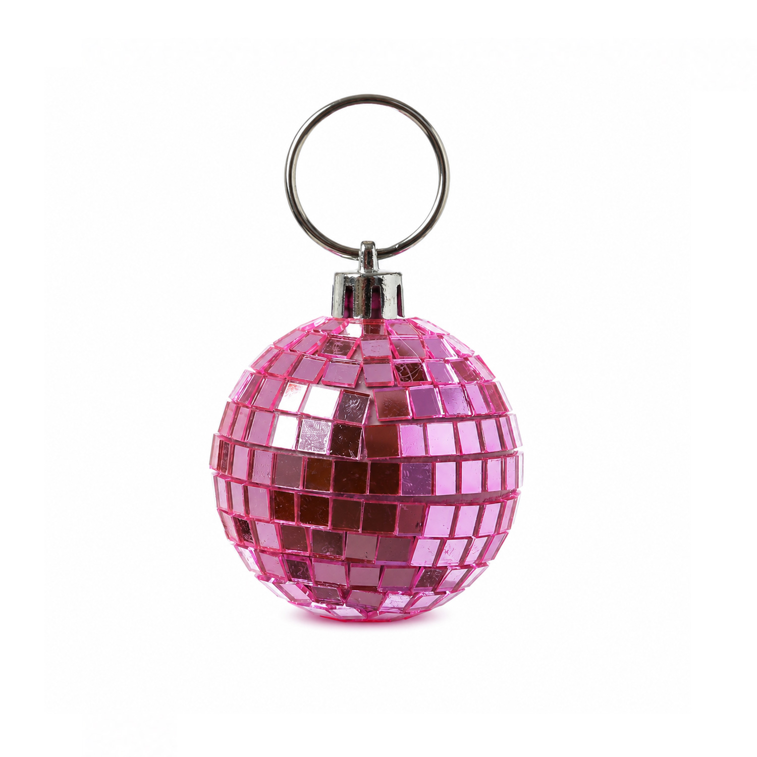 Spiegelkugel 5cm - Diskokugel Echtglas - 5x5mm Spiegel - DEKO Serie - rosa