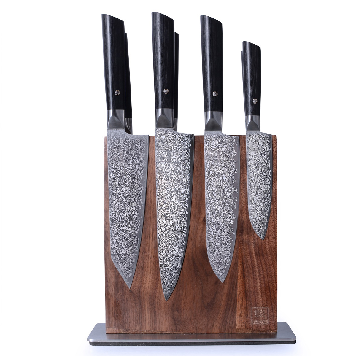 ZAYIKO Damastmesser BLACK EDITION "Nakirimesser" - Pakkaholz - VG-10 Stahlkern