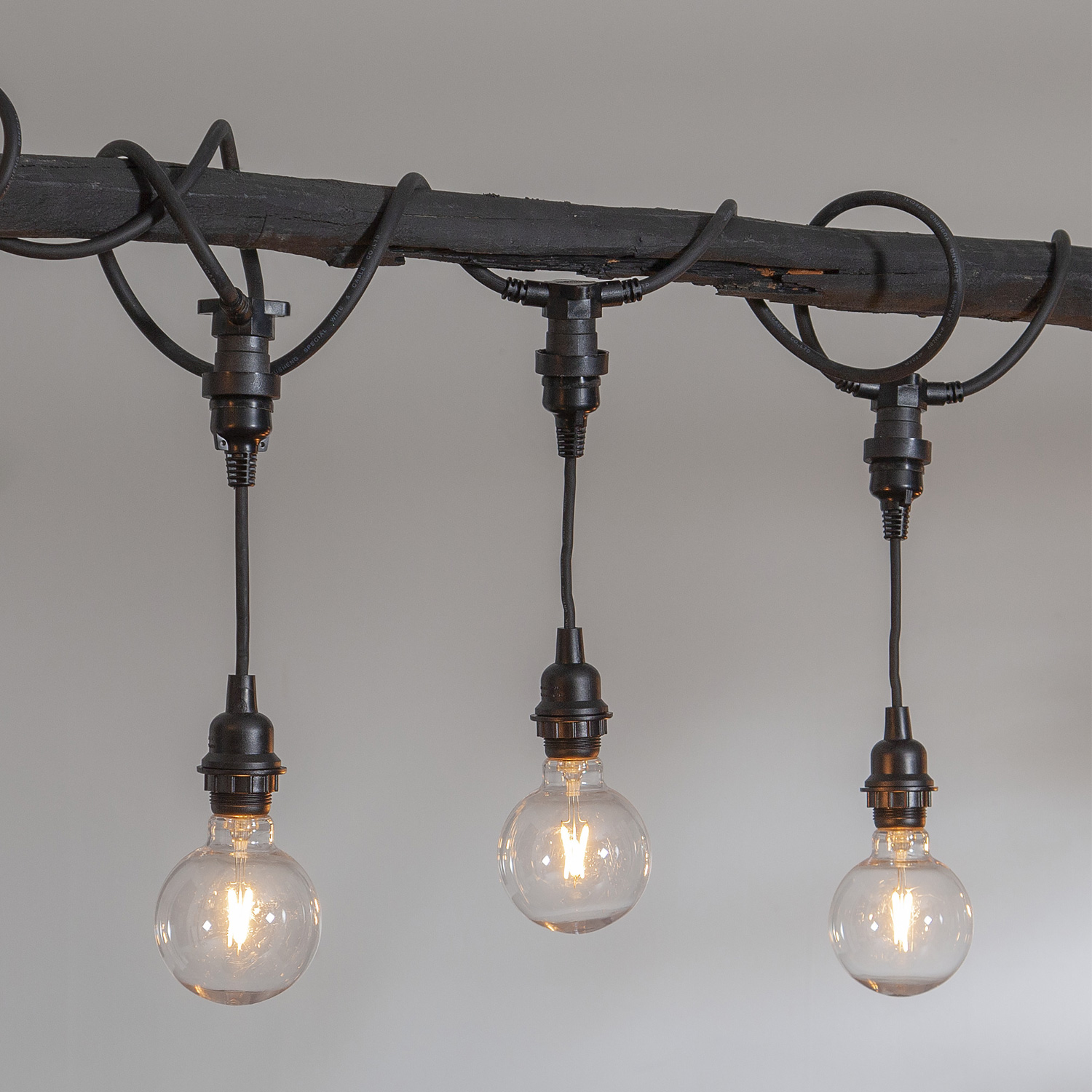 Verlängerung für E27-Fassungen für Lichterkette "- L: 22cm - 5er set - outdoor - schwarz