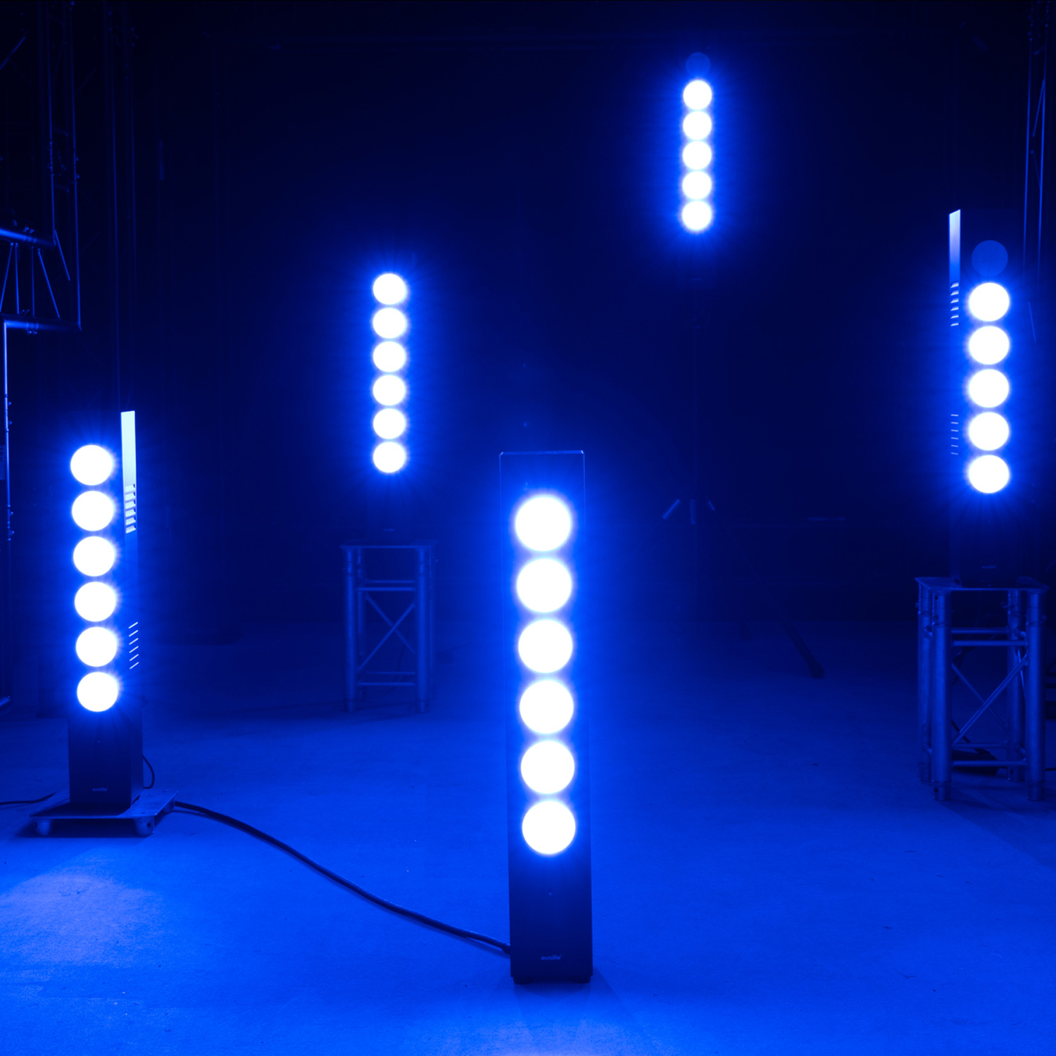 LED Lichtsäule Lichtorgel - high Power 6x 30W COB - DMX - inkl. Fernbedienung - Partyraumbeleuchtung