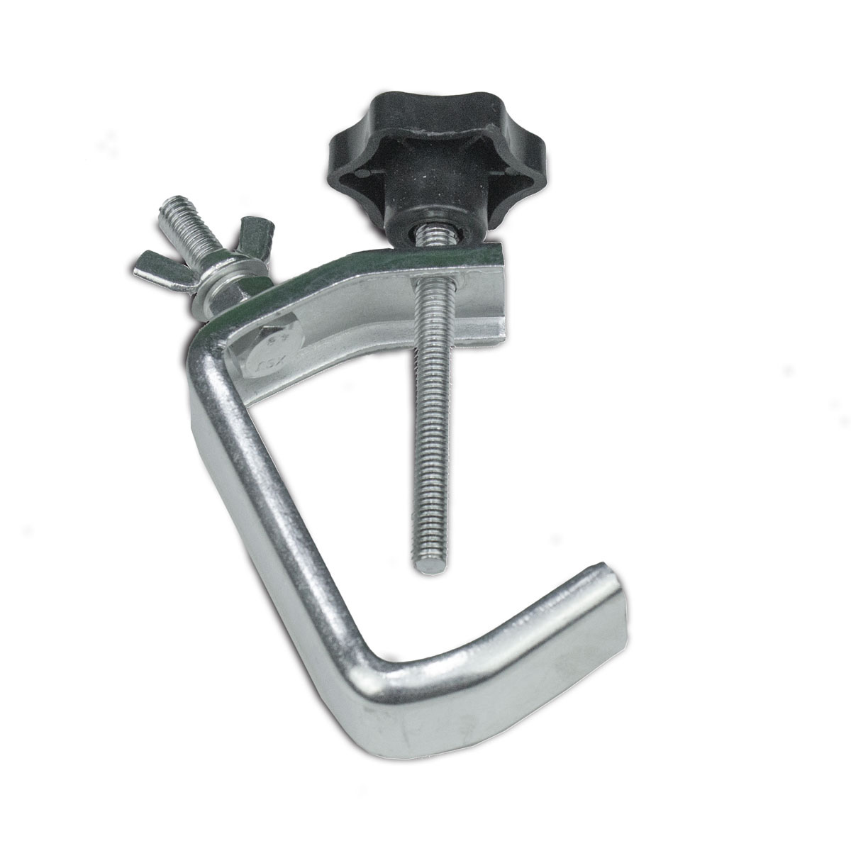 Party Clamp Set silber (5 Stück) - kompakter Haken für kleine Effekte und Scheinwerfer - bis 5kg Party Clamp Set silber (5 Stück) - kompakter Haken für kleine Effekte und Scheinwerfer - bis 5kg