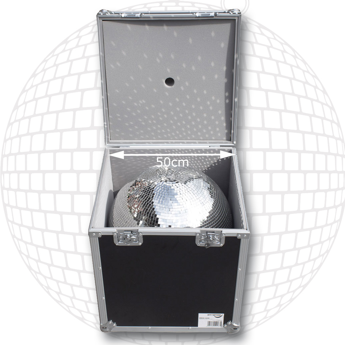 Flightcase Transportcase für 50cm Spiegelkugeln - Roadcase - Transportkiste für Discokugeln