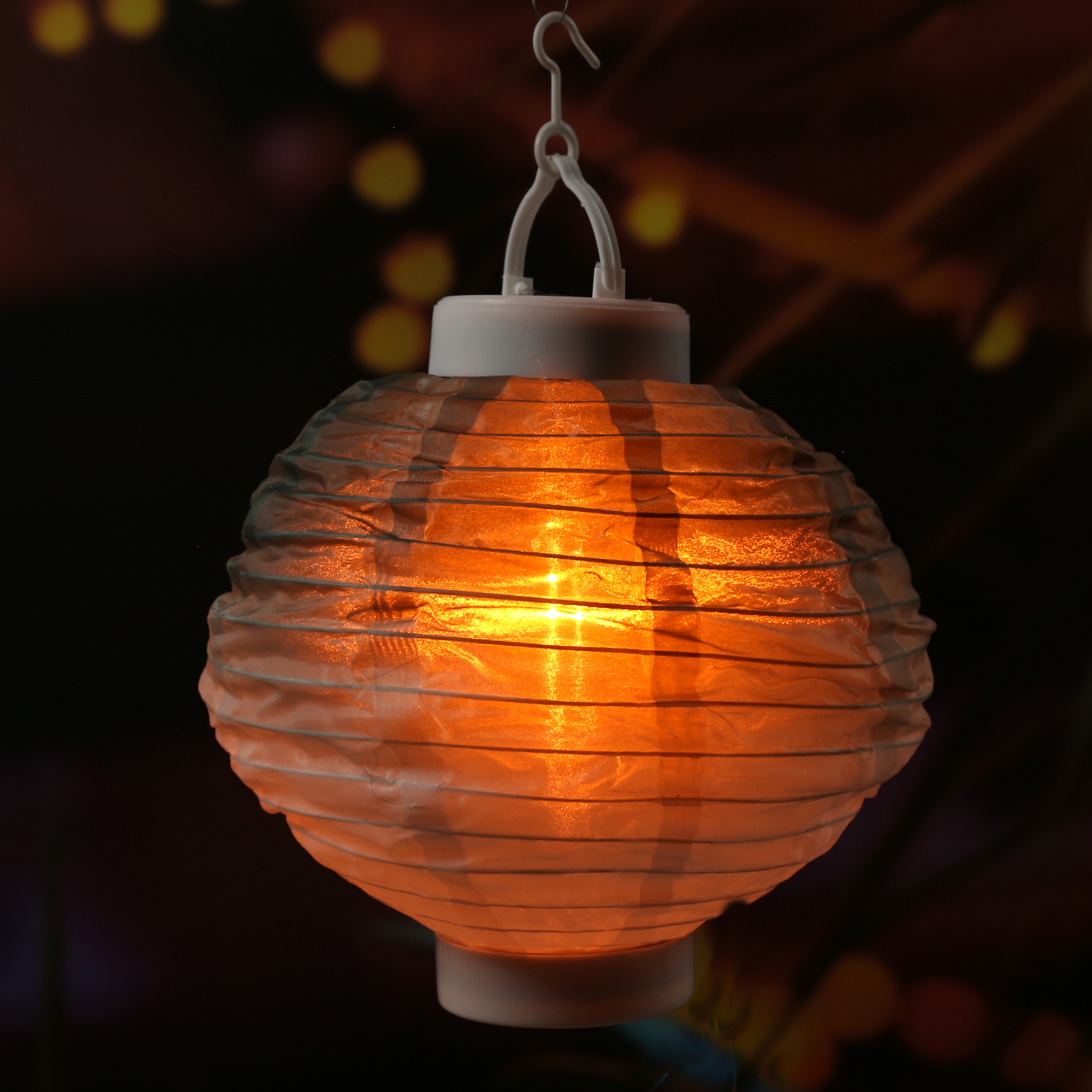 LED Solar Lampion - Flammeneffekt - 12 warmweiße LED - H: 23cm - D: 20cm - Lichtsensor - grün LED Solar Lampion - Flammeneffekt - 12 warmweiße LED - H: 23cm - D: 20cm - Lichtsensor - grün