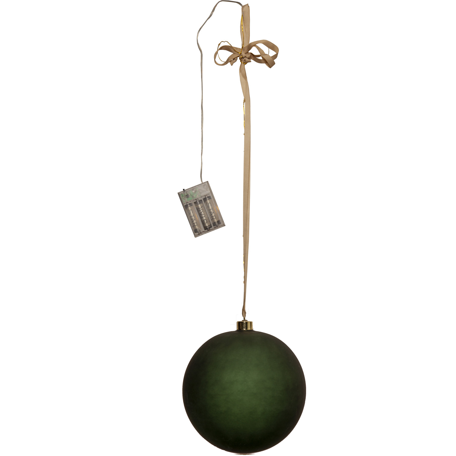 LED Christbaumkugel - Weihnachtskugel - Glas - 20 warmweiße LED - D: 20cm - Timer - Batterie - grün LED Christbaumkugel - Weihnachtskugel - Glas - 20 warmweiße LED - D: 20cm - Timer - Batterie - grün