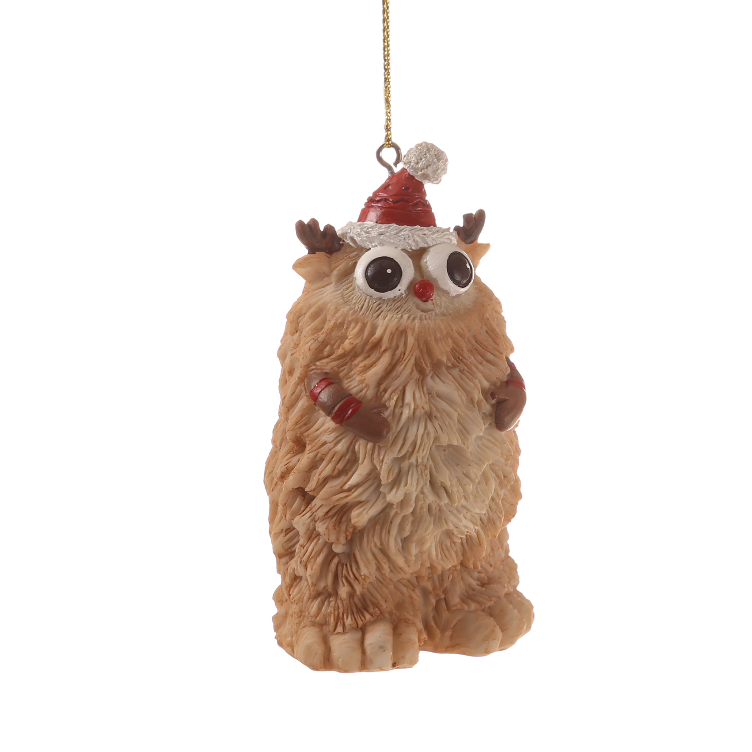 Weihnachtsbaumschmuck Yeti TAPPY - Polyresin - inkl. Aufhänger - matt - H: 7,5cm - hellbraun Weihnachtsbaumschmuck Yeti TAPPY - Polyresin - inkl. Aufhänger - matt - H: 7,5cm - hellbraun