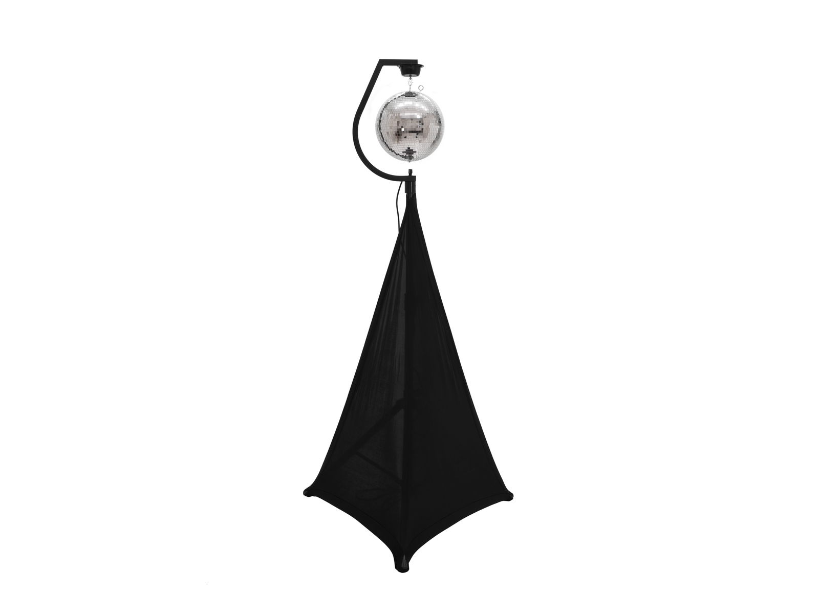 Spiegelkugel Stativhalterung bis 50cm Kugeln - schwarz - inkl. Motor