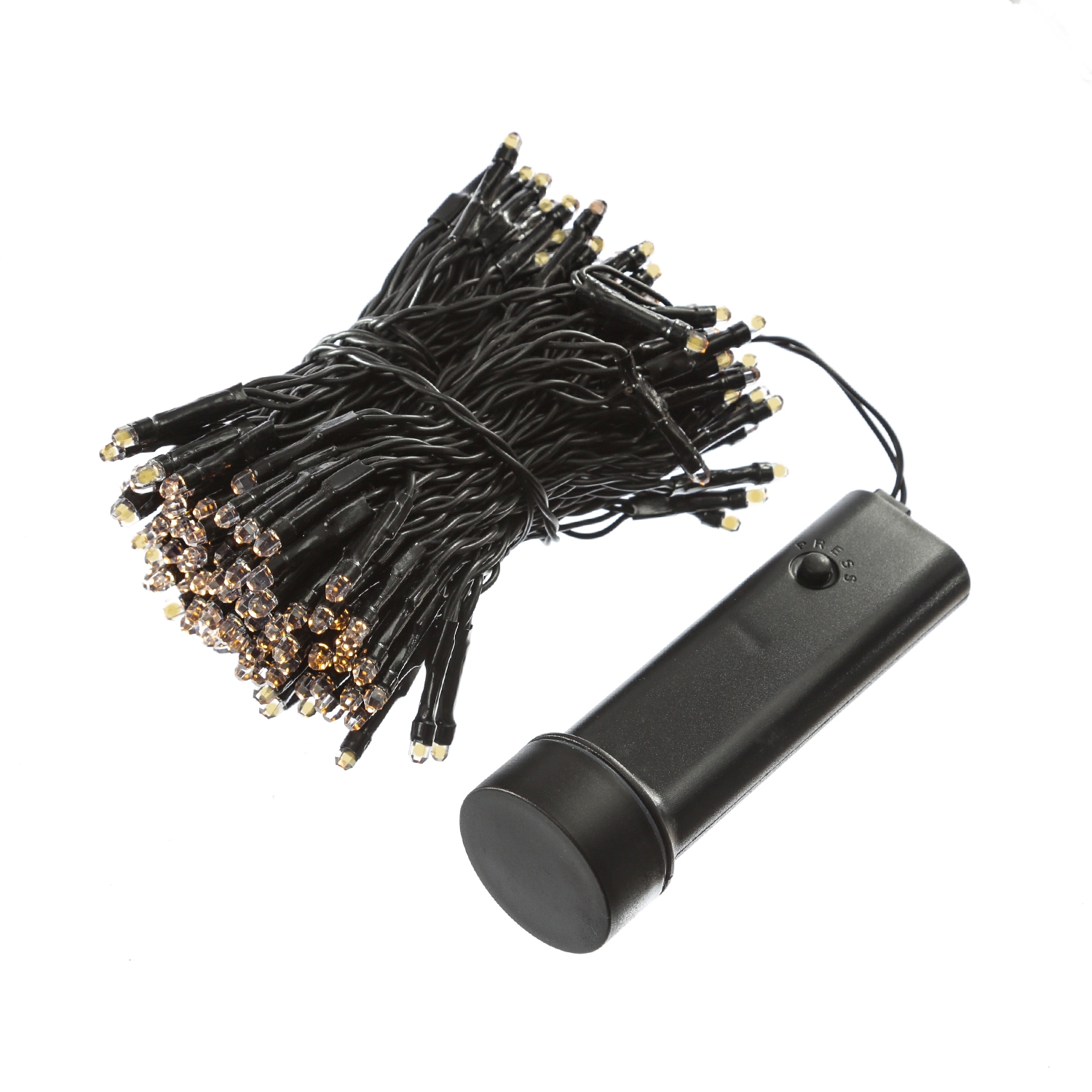 LED Lichterkette Durawise - 192 warmweiße LED - L: 14,3m - 8 Funkt. - Timer - Batterie bis 60 Tage