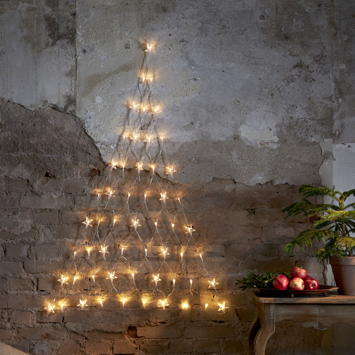 LED Lichternetz mit Sternen - 120x90 cm - 55 warmweiße LED - Trafo - f. Innen - transparent LED Lichternetz mit Sternen - 120x90 cm - 55 warmweiße LED - Trafo - f. Innen - transparent