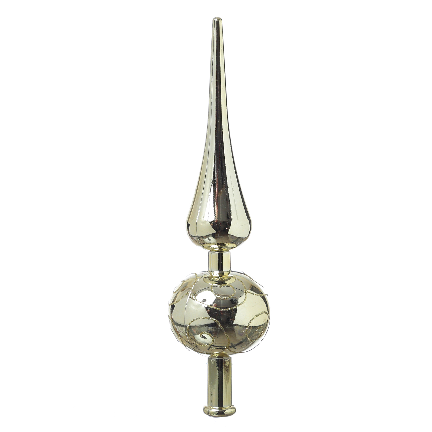 Christbaumspitze - Weihnachtsbaumspitze - Kunststoff - H: 23cm - gold Christbaumspitze - Weihnachtsbaumspitze - Kunststoff - H: 23cm - gold