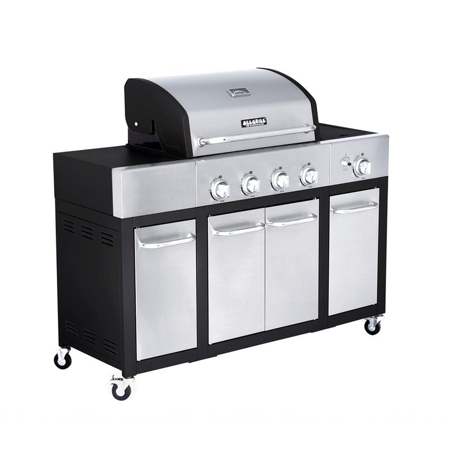 All'Grill Gasgrill "MAJOR" 4 Brenner  und Seitenkocher