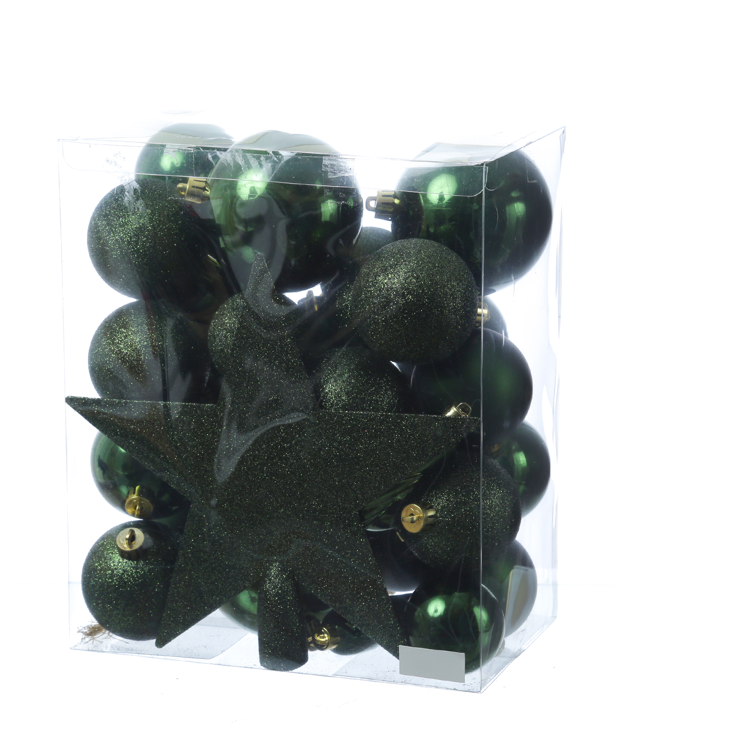 Christbaumkugel - Weihnachtsbaumkugel - bruchfest - glänzend matt glitzernd - grün - 33er Set Christbaumkugel - Weihnachtsbaumkugel - bruchfest - glänzend matt glitzernd - grün - 33er Set