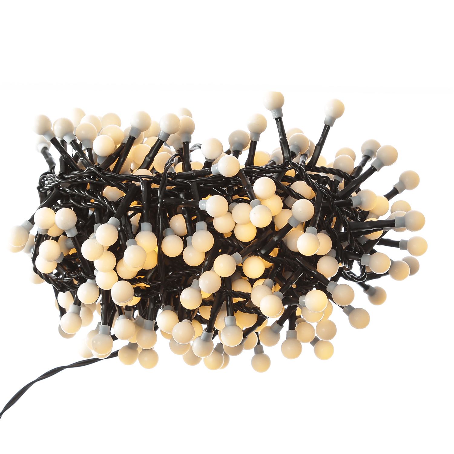 LED Lichterkette BERRY TWINKLE - 350 weiße Mini Kugeln - 8 Funktionen - Timer - L: 7,5m LED Lichterkette BERRY TWINKLE - 350 weiße Mini Kugeln - 8 Funktionen - Timer - L: 7,5m