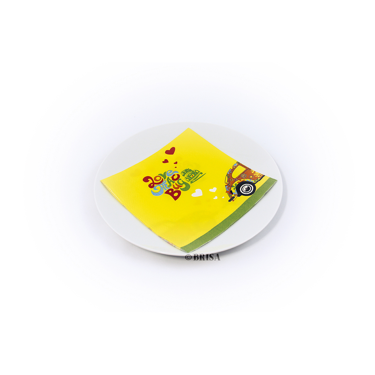 VW Collection Serviette "VW FLOWER POWER" - 20er Pack - 16,5x16,5cm - 100% recycling