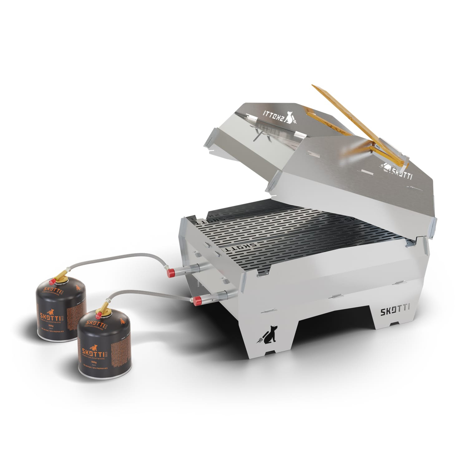 SKOTTI CAP MAX - ERWEITERUNG - Edelstahl - Backofen, Toaster, Windschutz, Spießhalter und und und