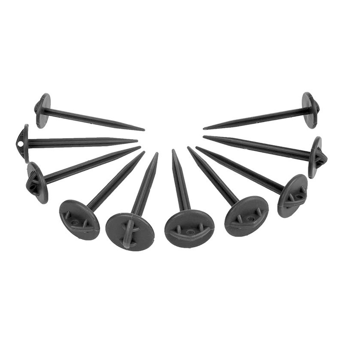 Heringe für Bodenplane und Zeltteppiche - Kunststoff - 10er Set Heringe für Bodenplane und Zeltteppiche - Kunststoff - 10er Set