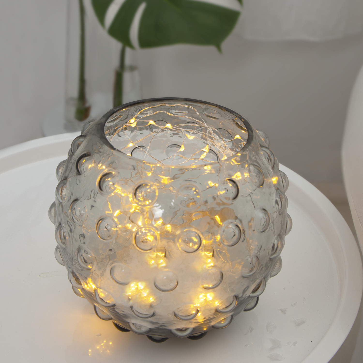 LED Fächer mit 40 warmweißen micro LED - Batterie - Unterwasserbetrieb - 8 Stränge - 45cm LED Fächer mit 40 warmweißen micro LED - Batterie - Unterwasserbetrieb - 8 Stränge - 45cm m