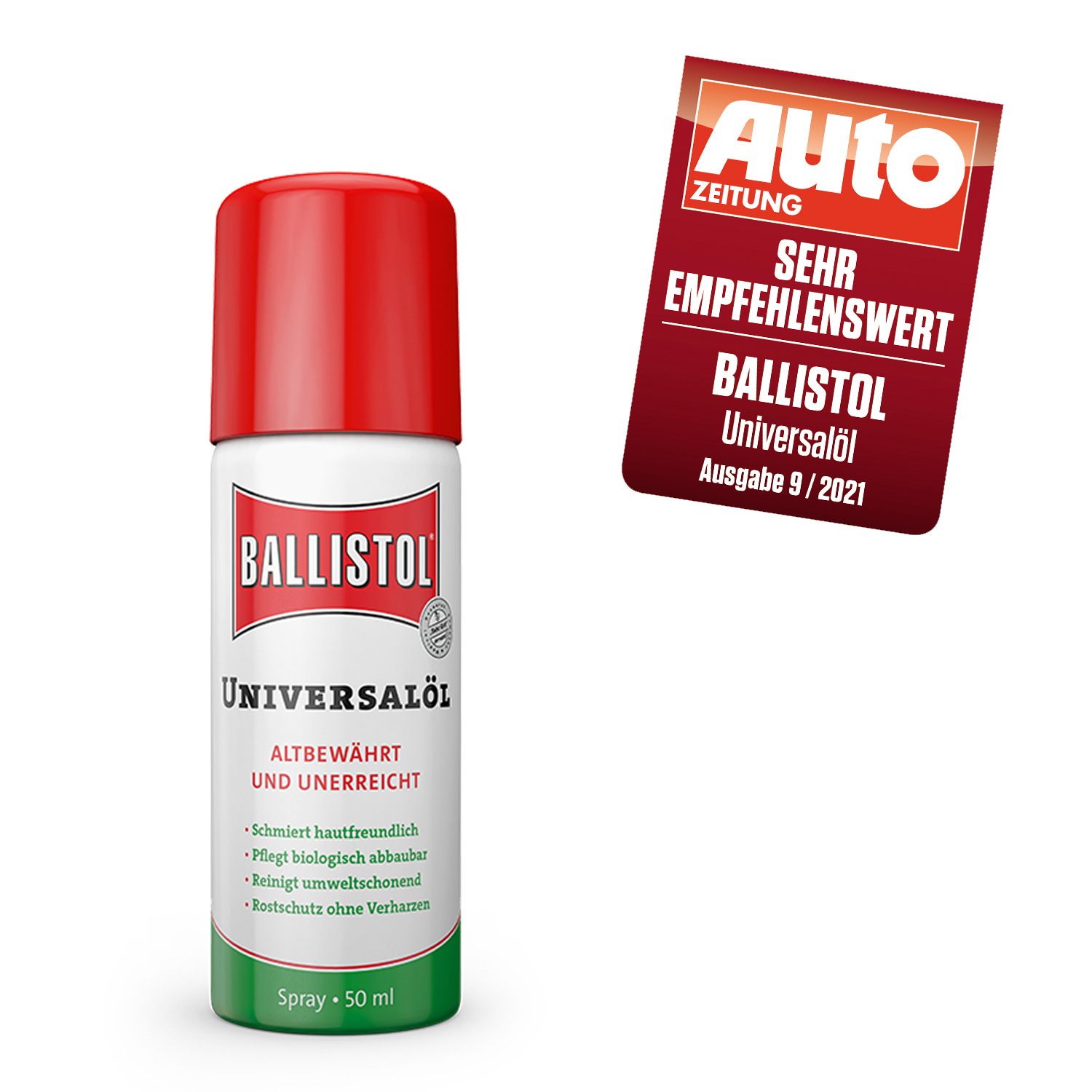 BALLISTOL Universalöl - 50ml Spaydose - altbewährt und unerreicht - ON-THE-GO- Spay