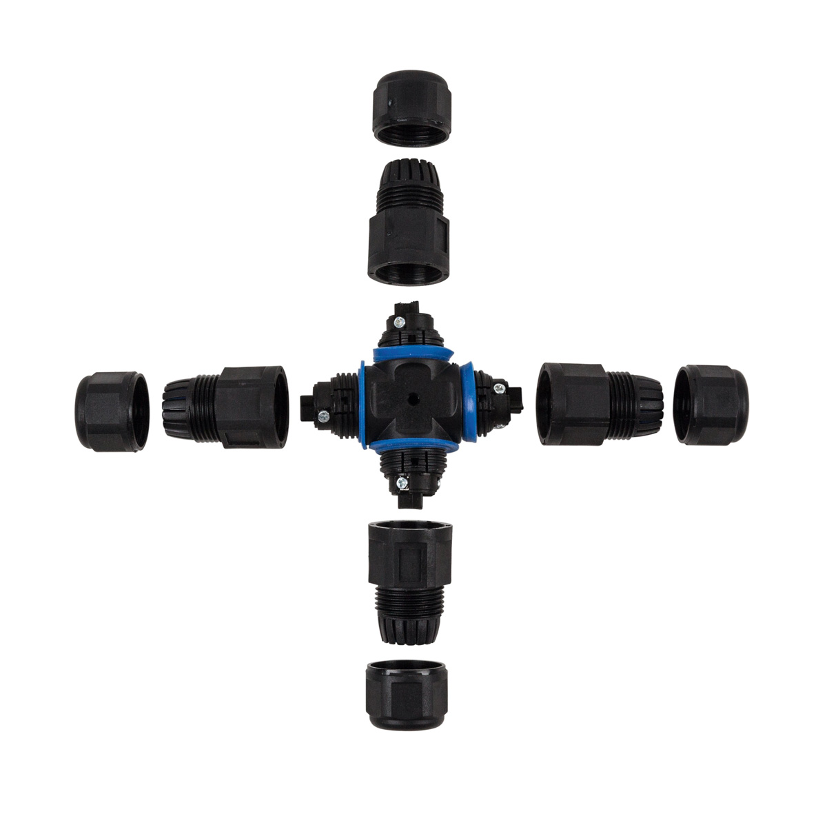 Kabelverbinder X-Verbinder - Garten - IP68 - 230V - wasserdicht bis 1m - 3 polig Kabelverbinder X-Verbinder - Garten - IP68 - 230V - wasserdicht bis 1m - 3 polig