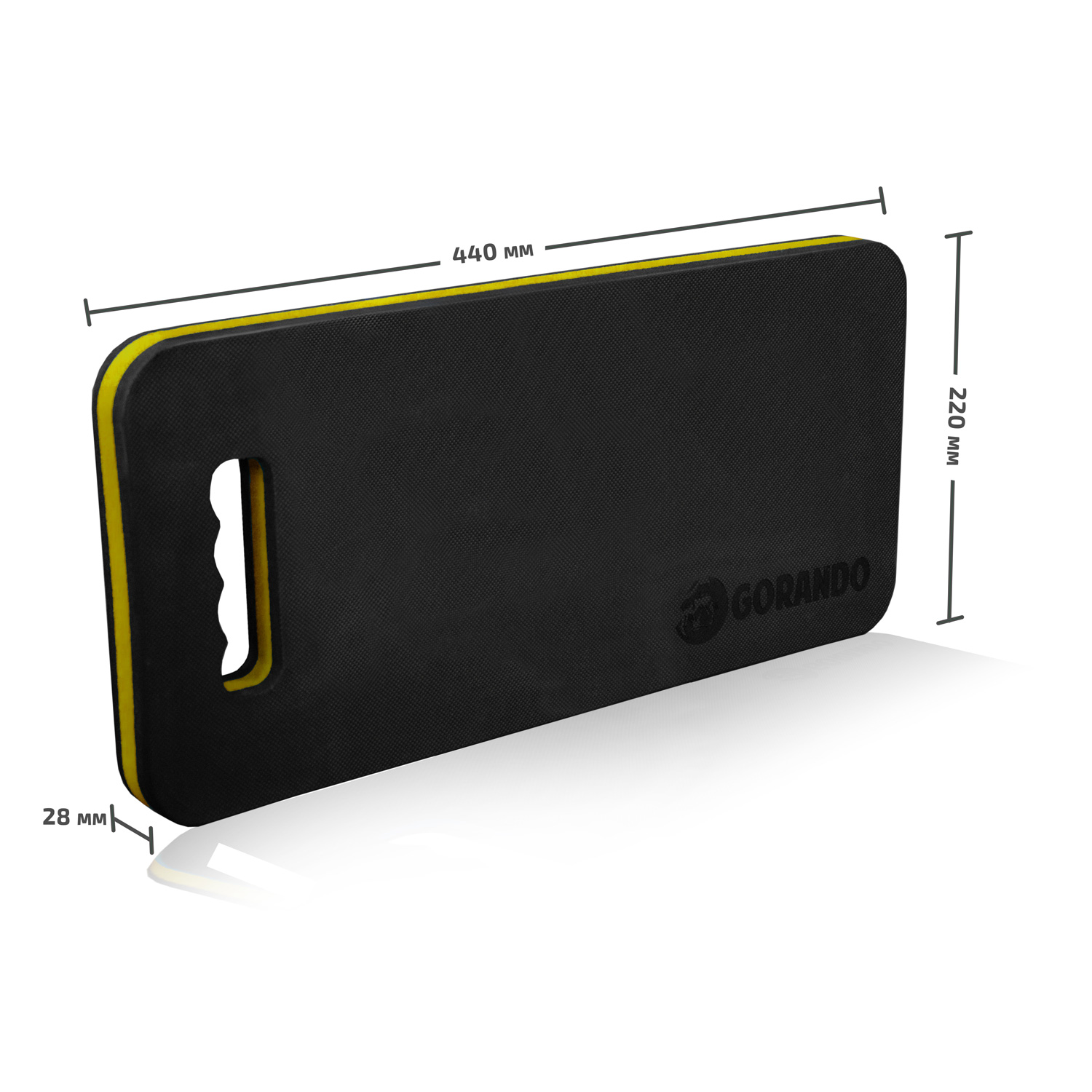 GORANDO® Premium EVA Kniekissen - 44x22cm - für Garten, Haus, Werkstatt - Kniepad - gelb - 2er set GORANDO® Premium EVA Kniekissen - 44x22cm - für Garten, Haus, Werkstatt - Kniepad - gelb - 2er set