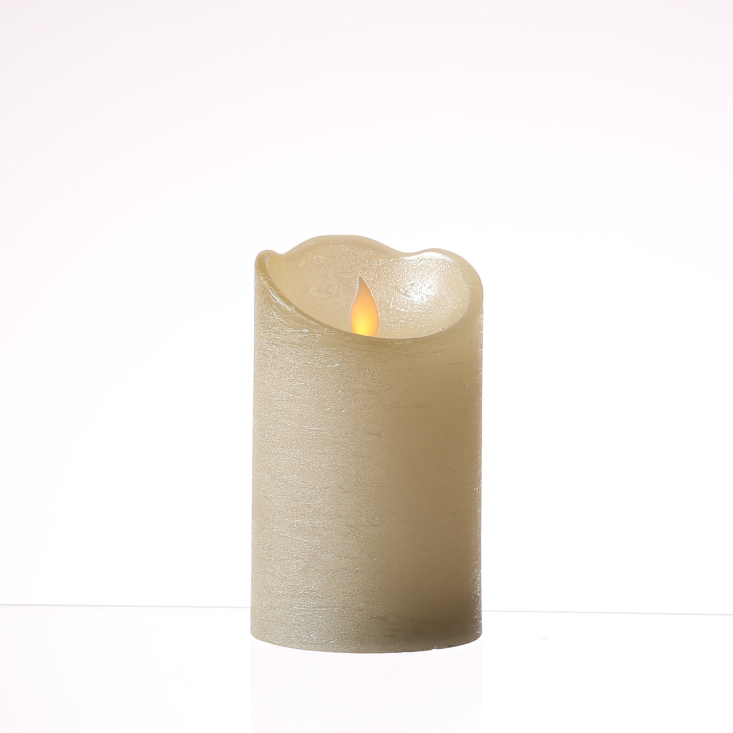 LED Kerze M-TWINKLE - Echtwachs - mechanisch bewegte Flamme - H: 12,5cm - Timer - creme glänzend LED Kerze M-TWINKLE - Echtwachs - mechanisch bewegte Flamme - H: 12,5cm - Timer - creme glänzend