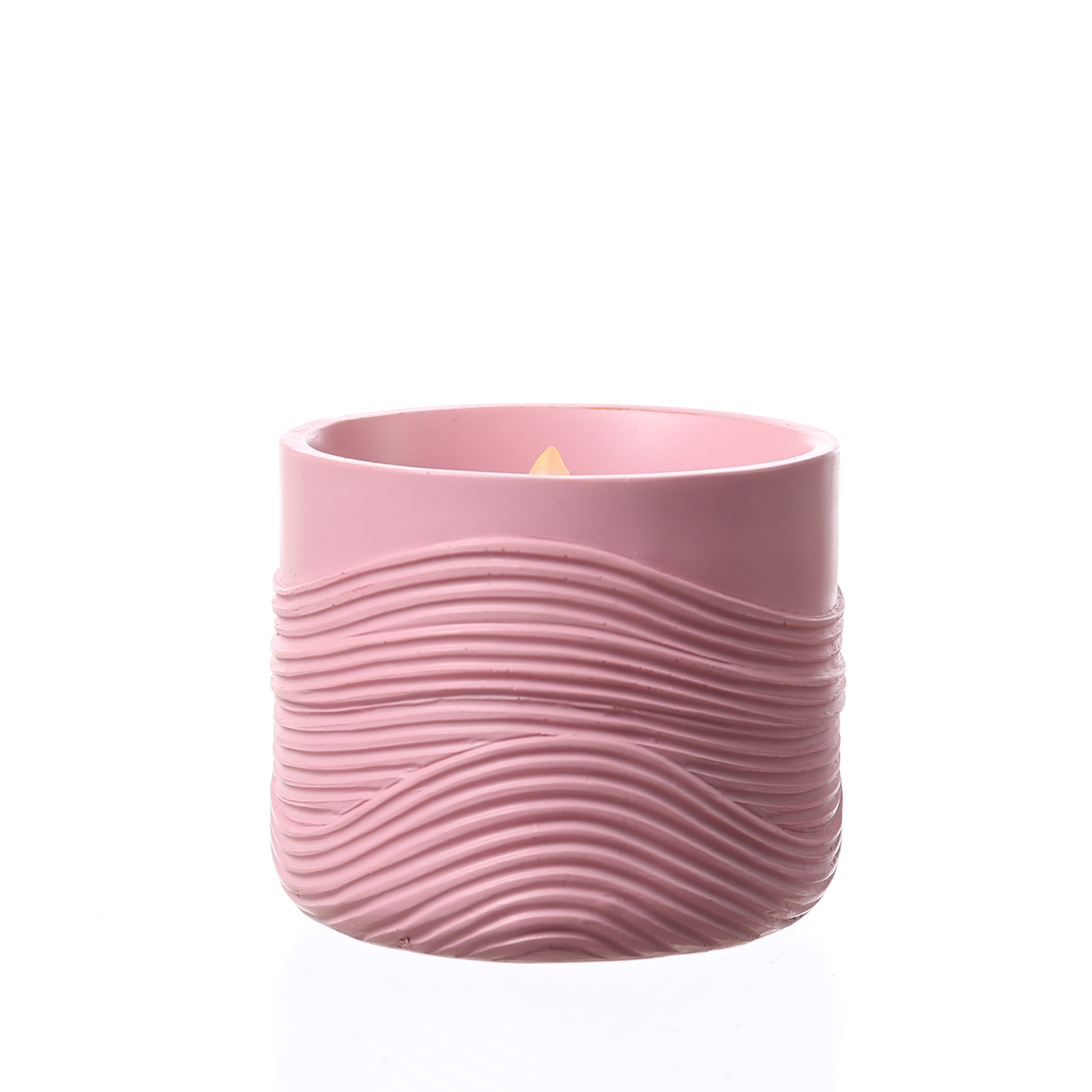 LED Solar Windlicht - Wellenmuster - flackernd - Lichtsensor - H: 8cm - für Außen - rosa LED Solar Windlicht - Wellenmuster - flackernd - Lichtsensor - H: 8cm - für Außen - rosa