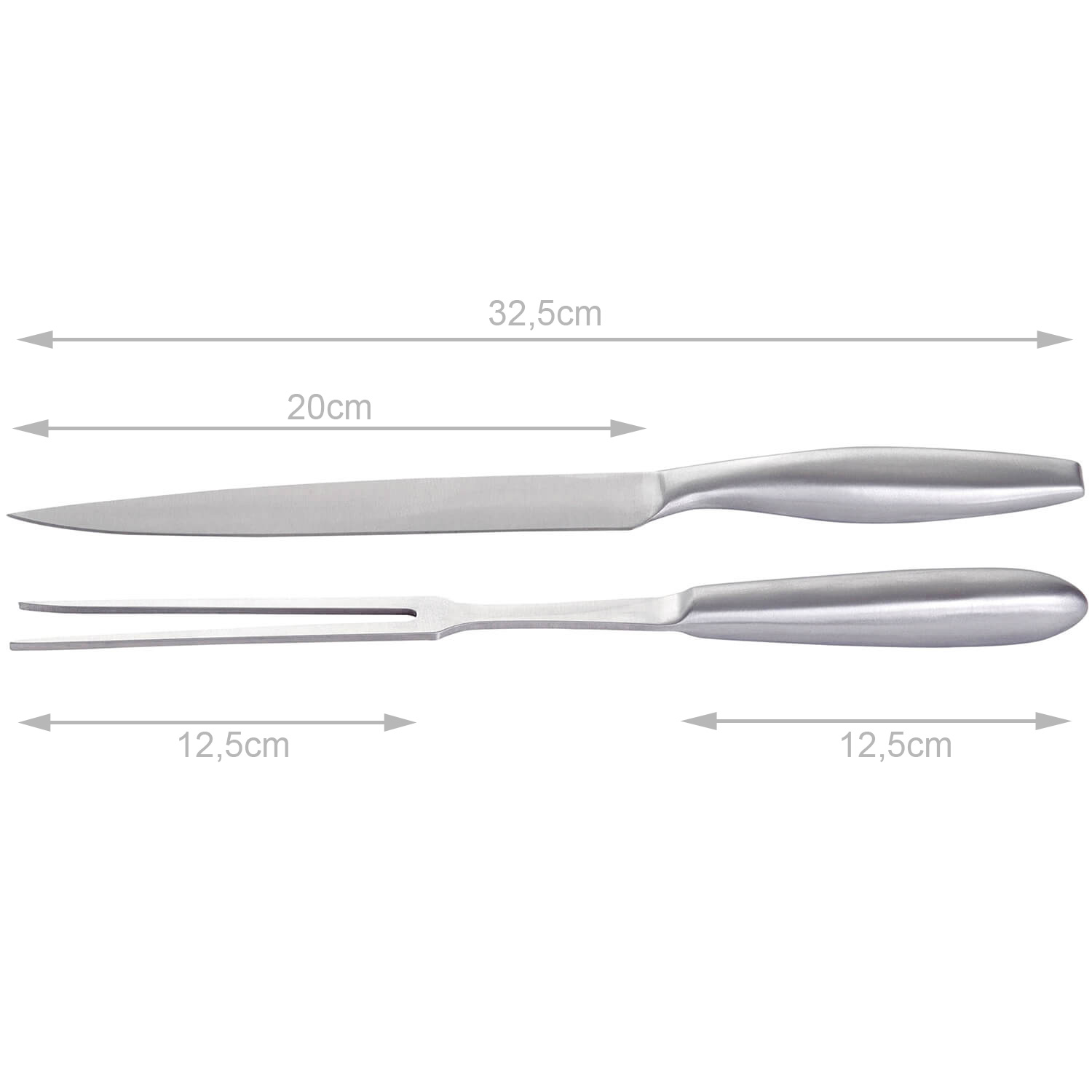 Tranchier-Set - robuster rostfreier Edelstahl - für Fleisch- und Grillexperten - 2-teilig Tranchier-Set - robuster rostfreier Edelstahl - für Fleisch- und Grillexperten - 2-teilig