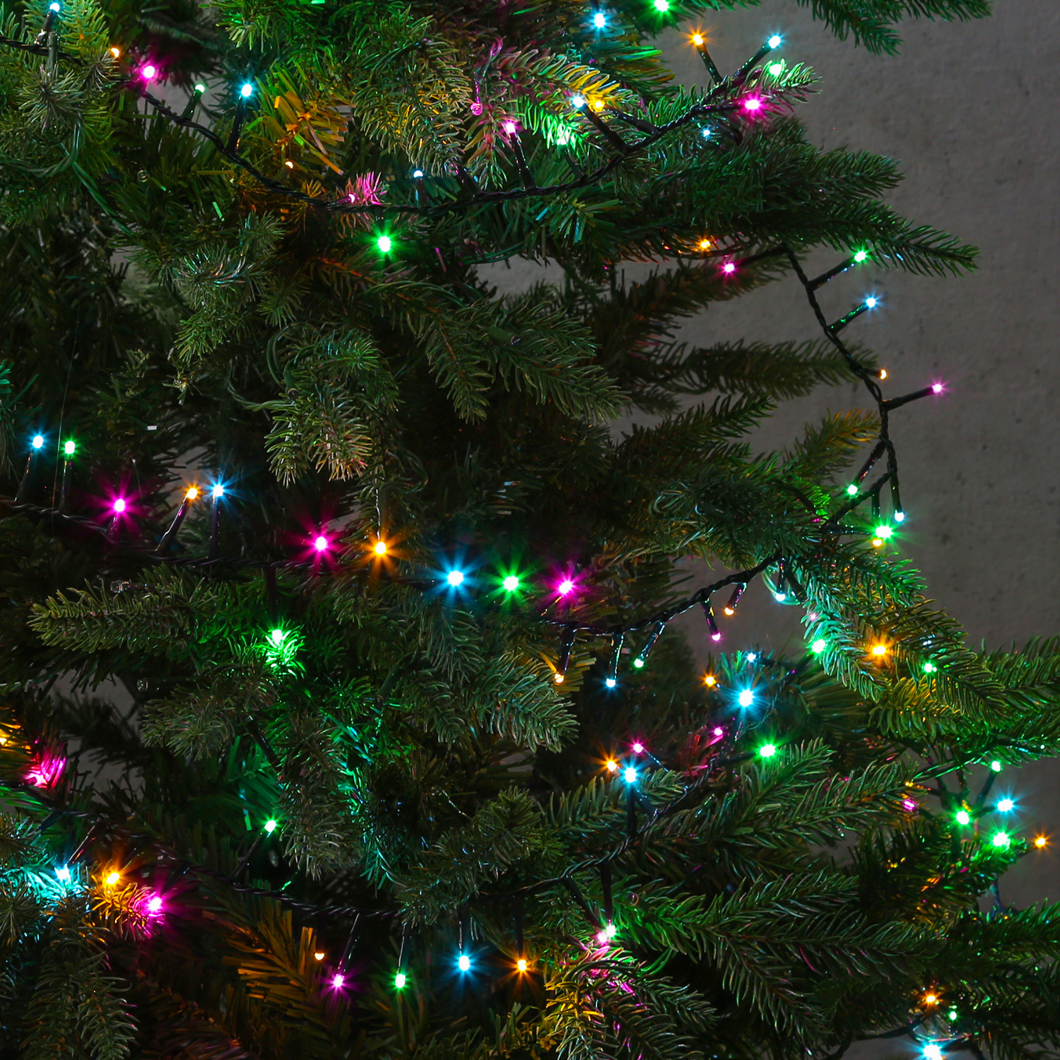 LED Lichterkette Compact Twinkle - 750 soft bunte LED - L: 16m - 8 Funktionen - Timer - Außentrafo LED Lichterkette Compact Twinkle - 750 soft bunte LED - L: 16m - 8 Funktionen - Timer - Außentrafo